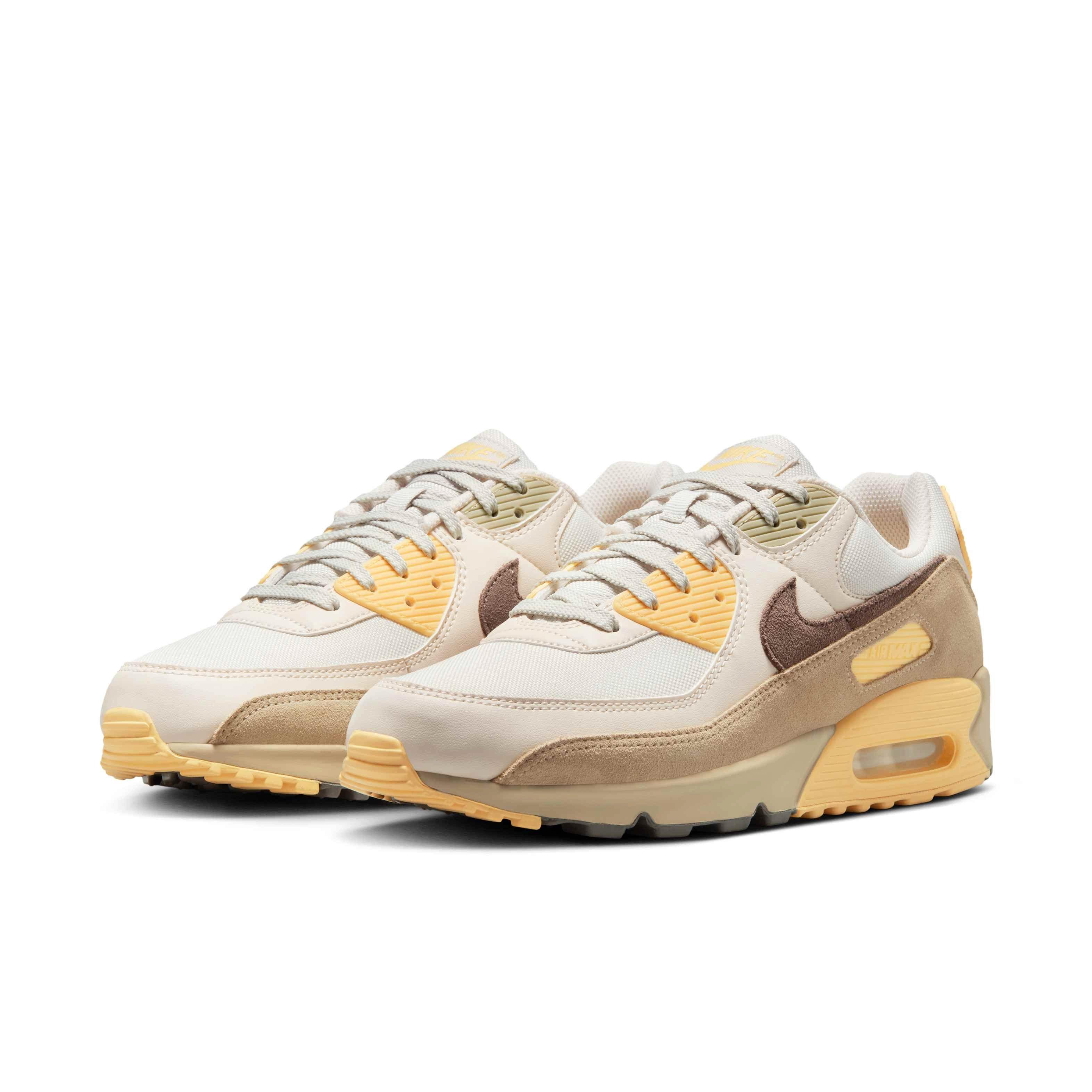 Nike Air Max 90 ESS "Light Bone/Chamois/Desert Khaki/Cave Stone" Men's Shoe - LT BONE/CHAMOIS/KHAKI/STONE Thumbnail View 3