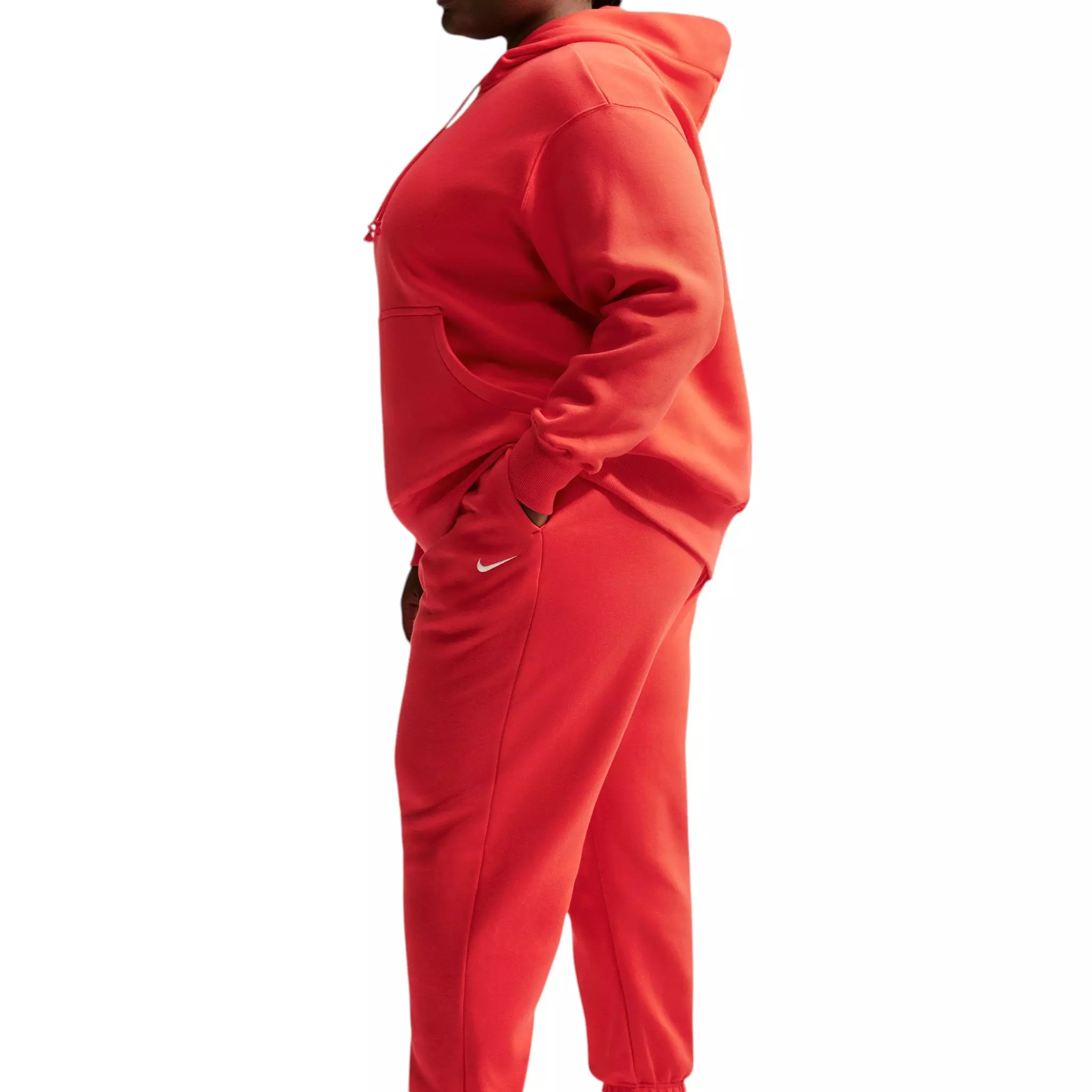 Nike Women's Sportswear Phoenix Fleece High-Waisted Oversized Sweatpants - Light Red - LIGHT RED
