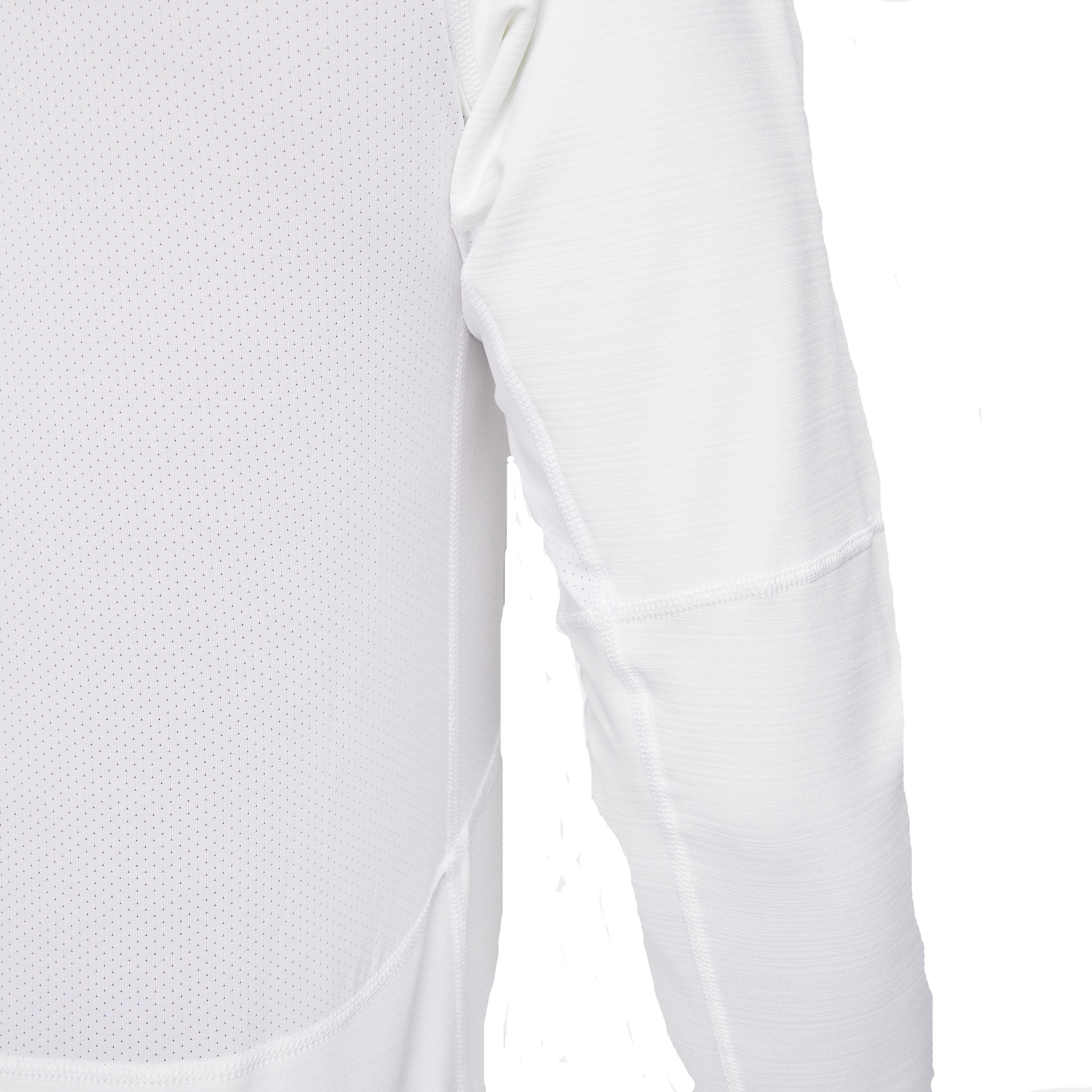 Nike Men's Pro Warm Crewneck Long Sleeve Top - WHITE Thumbnail View 6