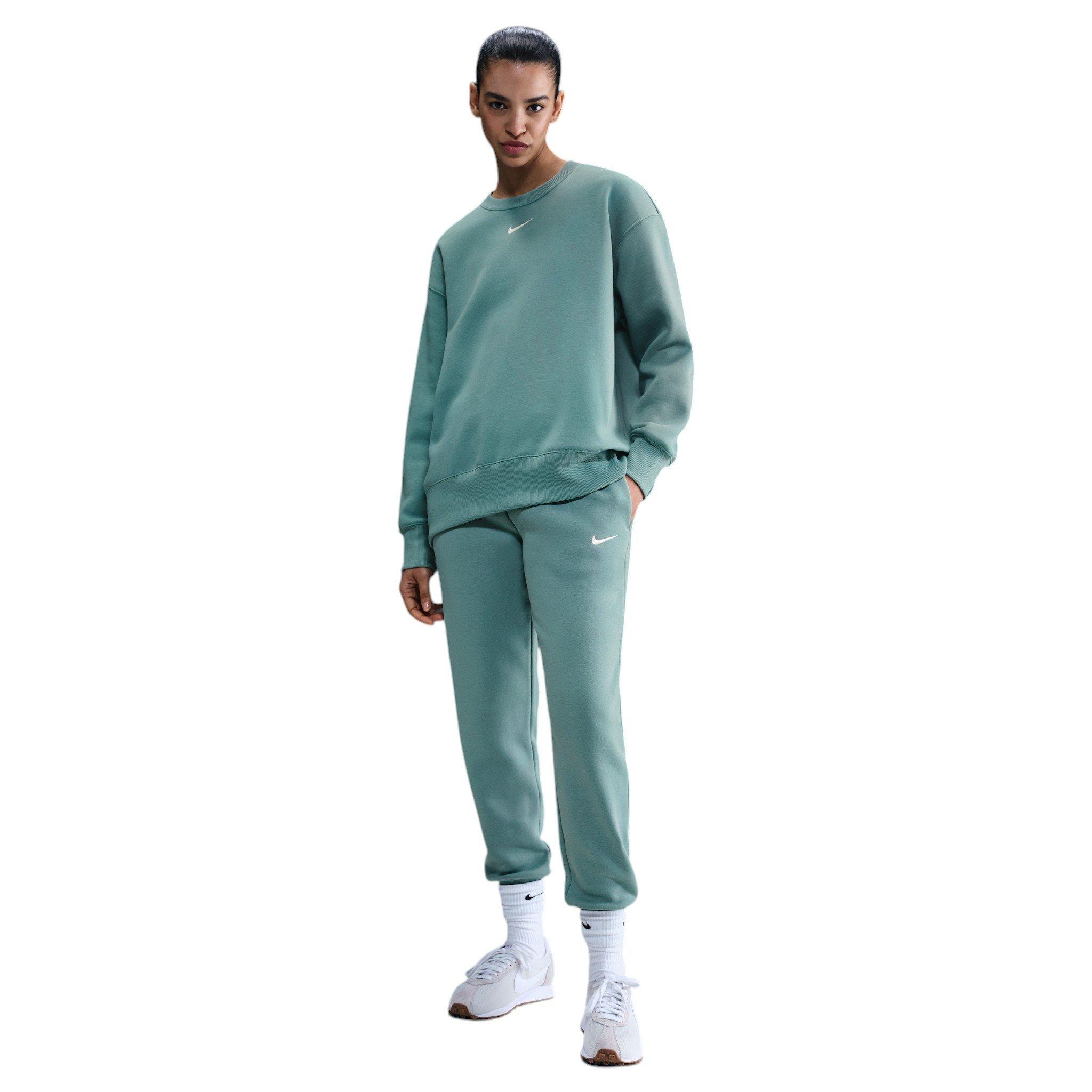 Nike Women's Sportswear Phoenix Fleece Mid-Rise Sweatpants - Sage Green - SAGE GREEN