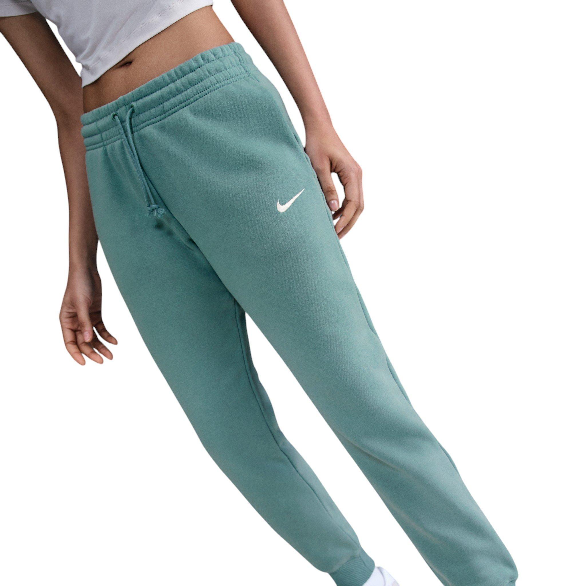 Nike Women's Sportswear Phoenix Fleece Mid-Rise Sweatpants - Sage Green - SAGE GREEN