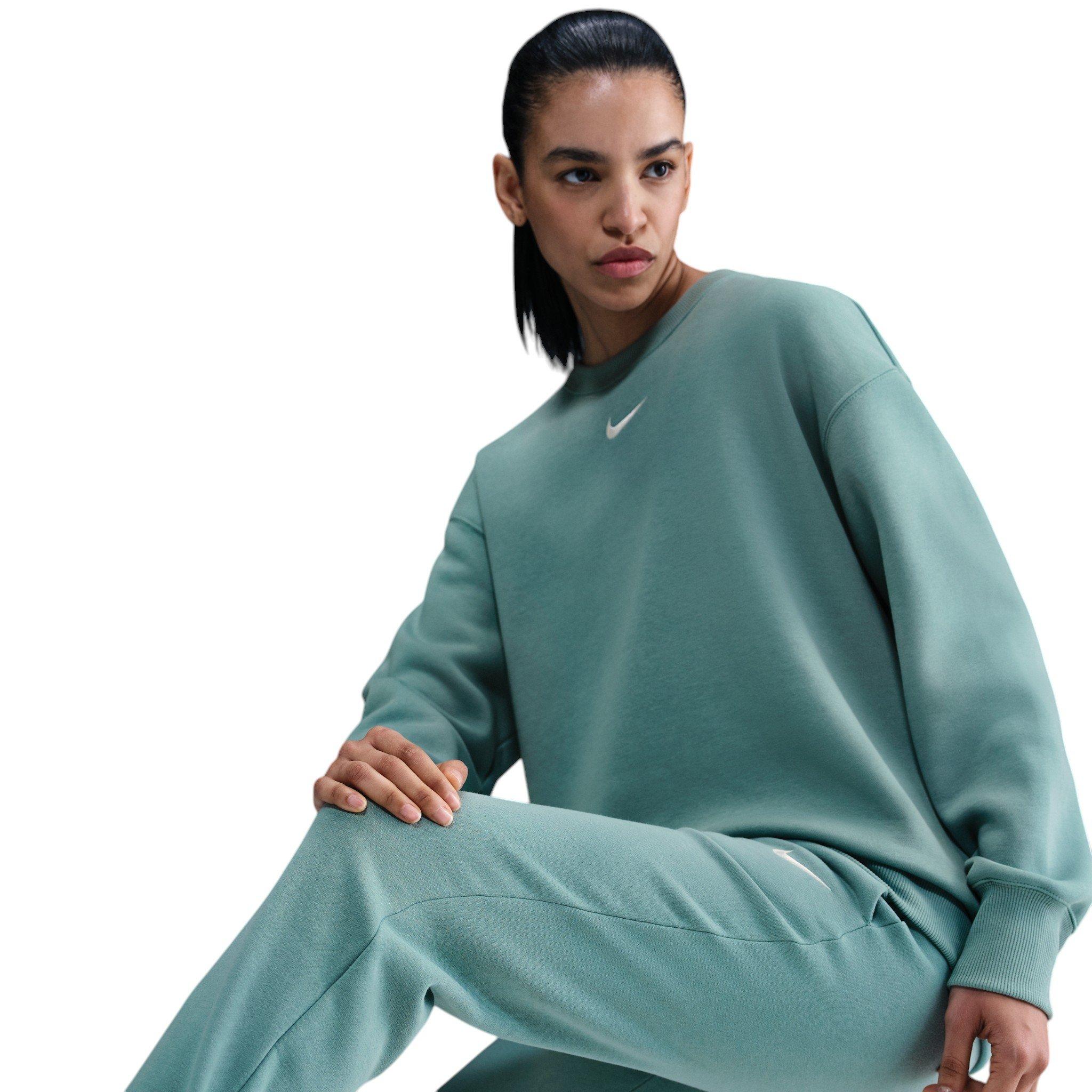 Nike Women's Sportswear Phoenix Fleece Mid-Rise Sweatpants - Sage Green - SAGE GREEN