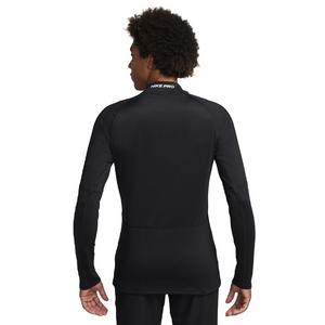 Nike Men's Pro Dri-FIT Warm Long Sleeve Fitness Mock Top - BLACK