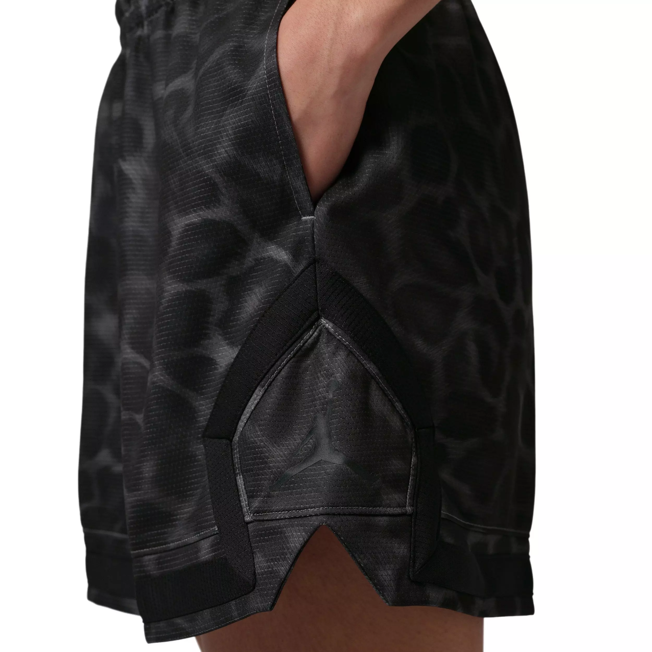 Jordan Women's Sport Diamond 4" AOP Shorts -Black - BLACK