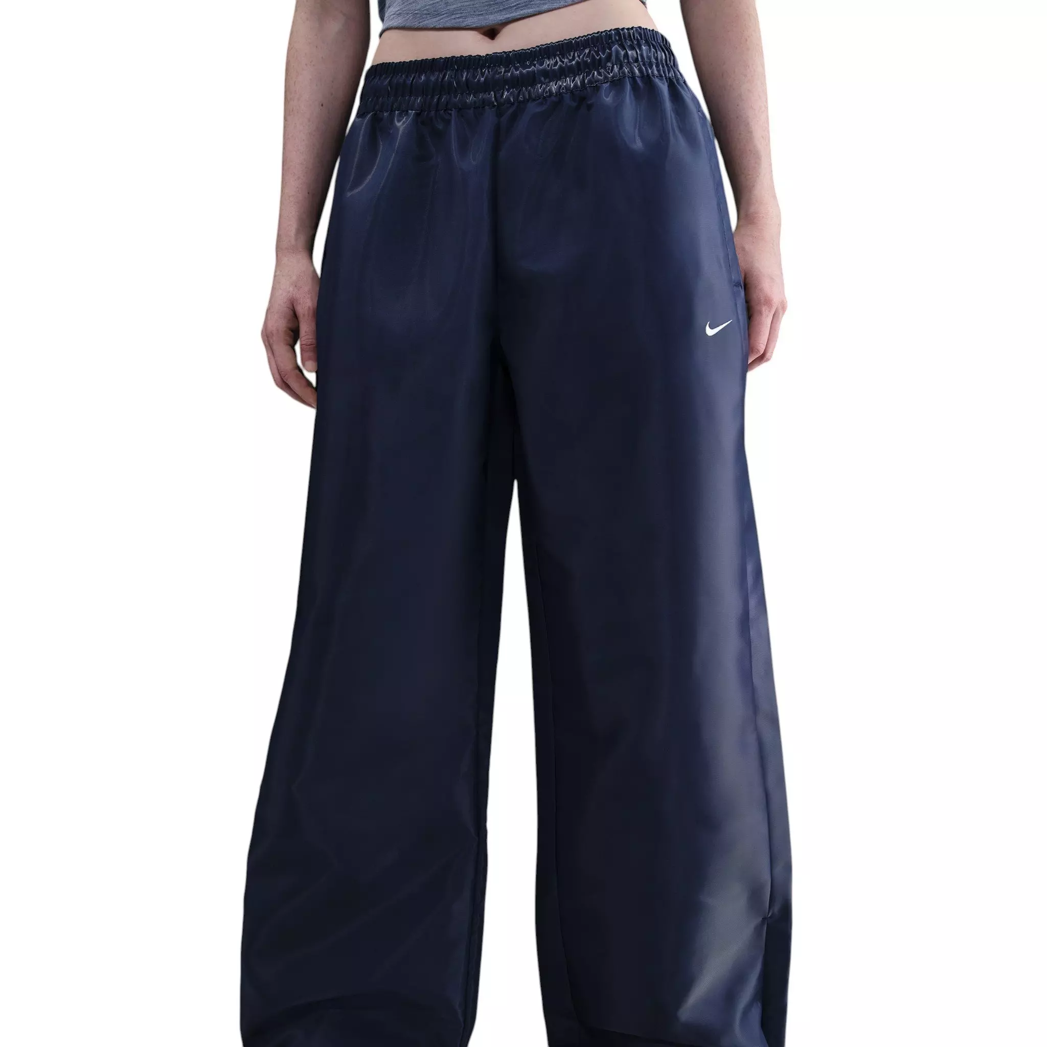 Nike Women's Sportswear Windrunner Shine Pants - Navy - NAVY