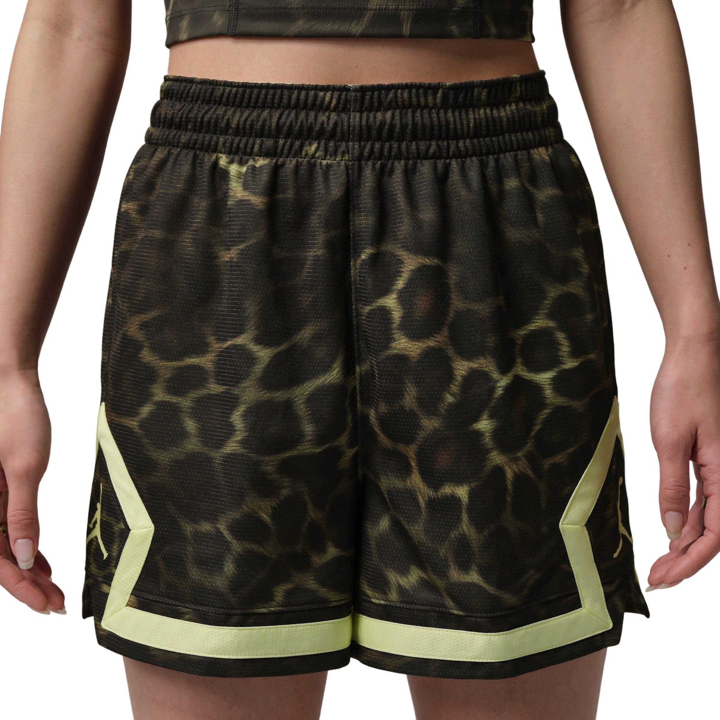 Jordan Women's Sport Diamond 4" AOP Shorts - Green - GREEN Thumbnail View 1