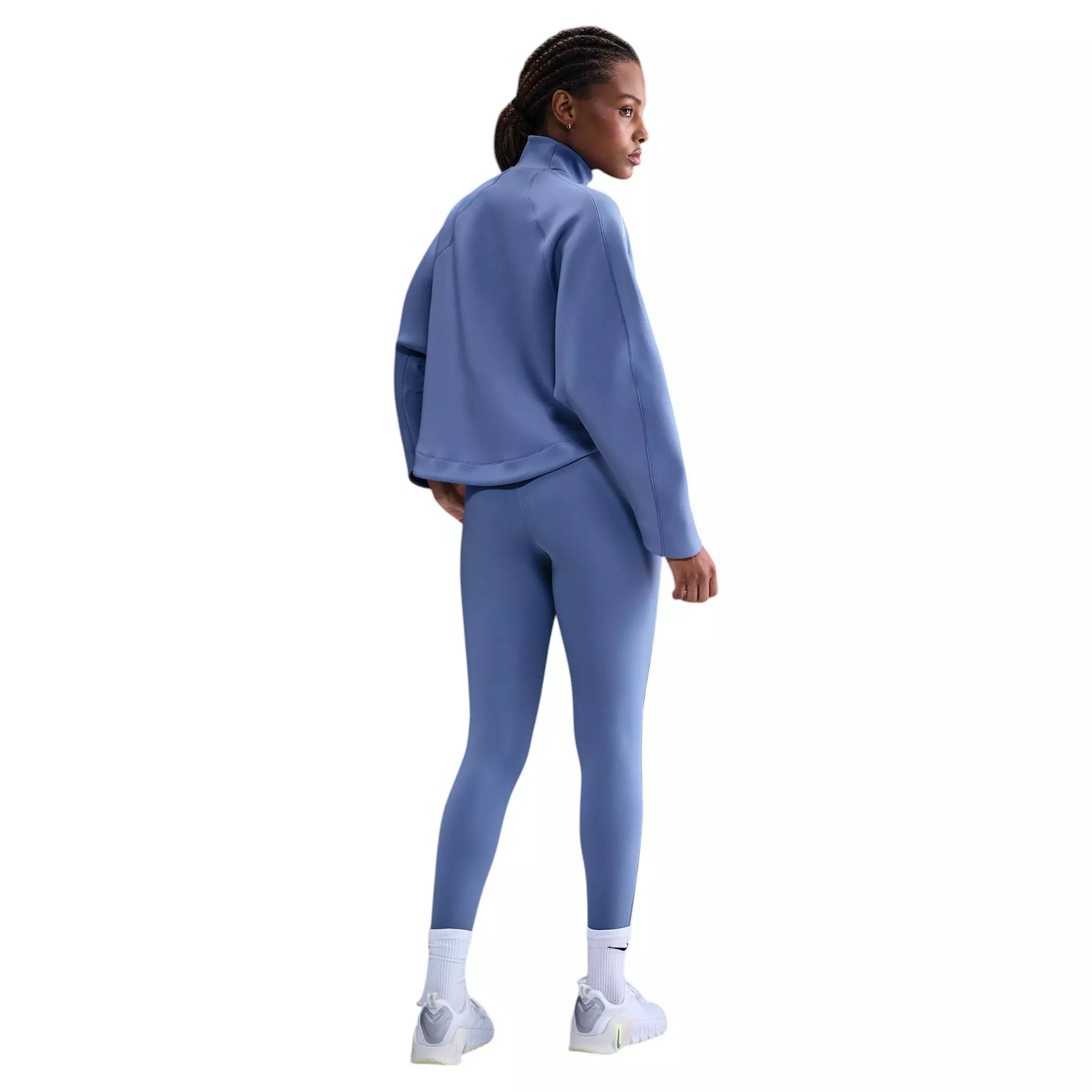 Nike Women's Universa Dri-FIT 1/4 Zip Top - Indigo - INDIGO