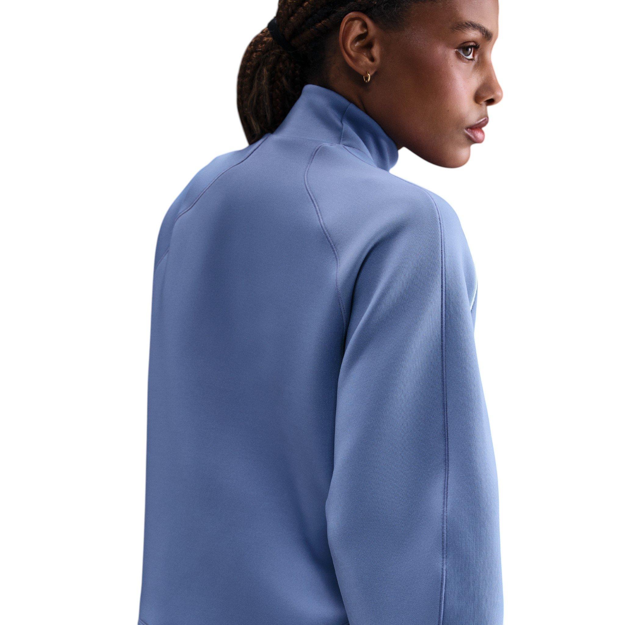 Nike Women's Universa Dri-FIT 1/4 Zip Top - Indigo - INDIGO