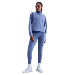 Nike Women's Universa Dri-FIT 1/4 Zip Top - Indigo - INDIGO