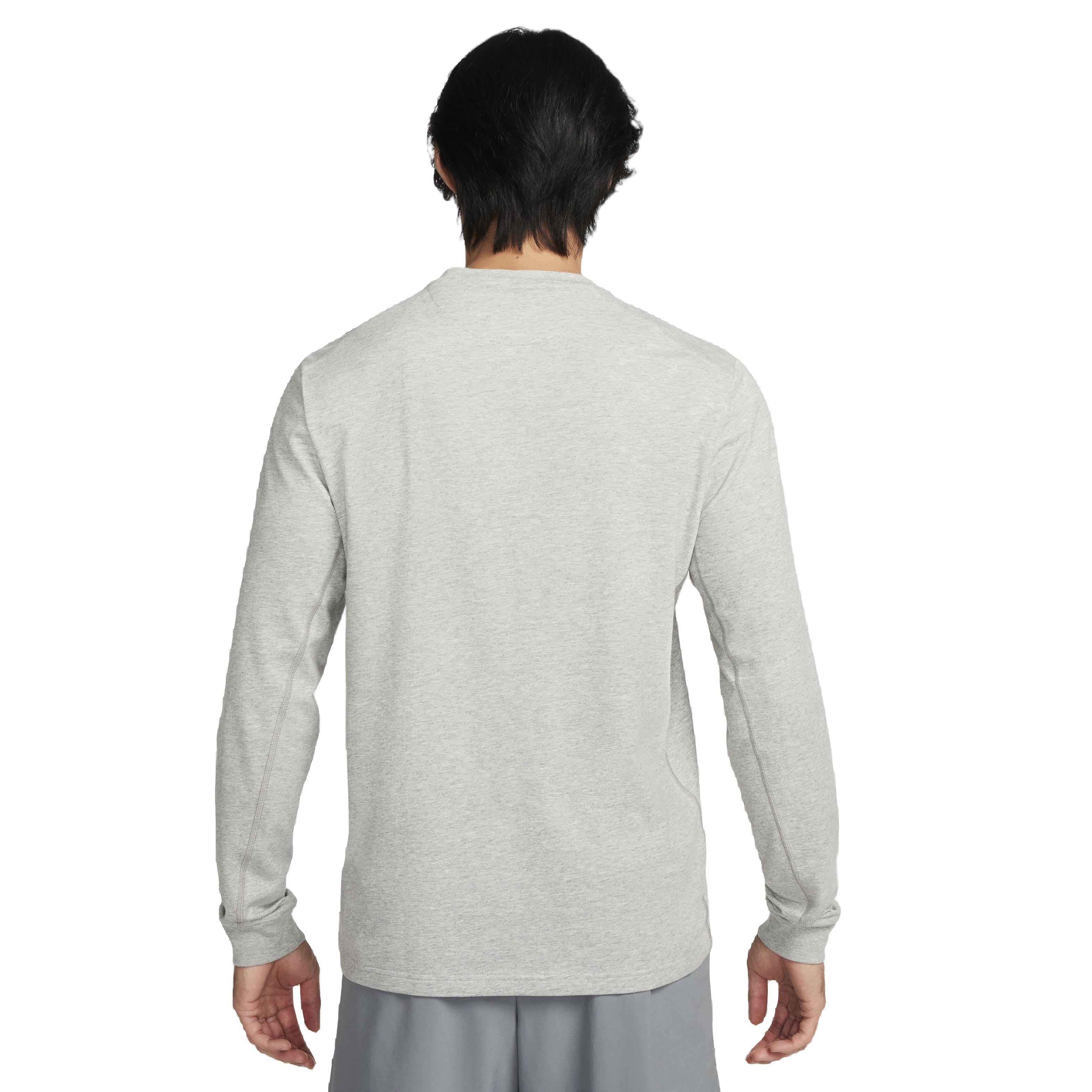 Nike Men's Primary Dri-FIT Long Sleeve Versatile Top - DK GREY Thumbnail View 2