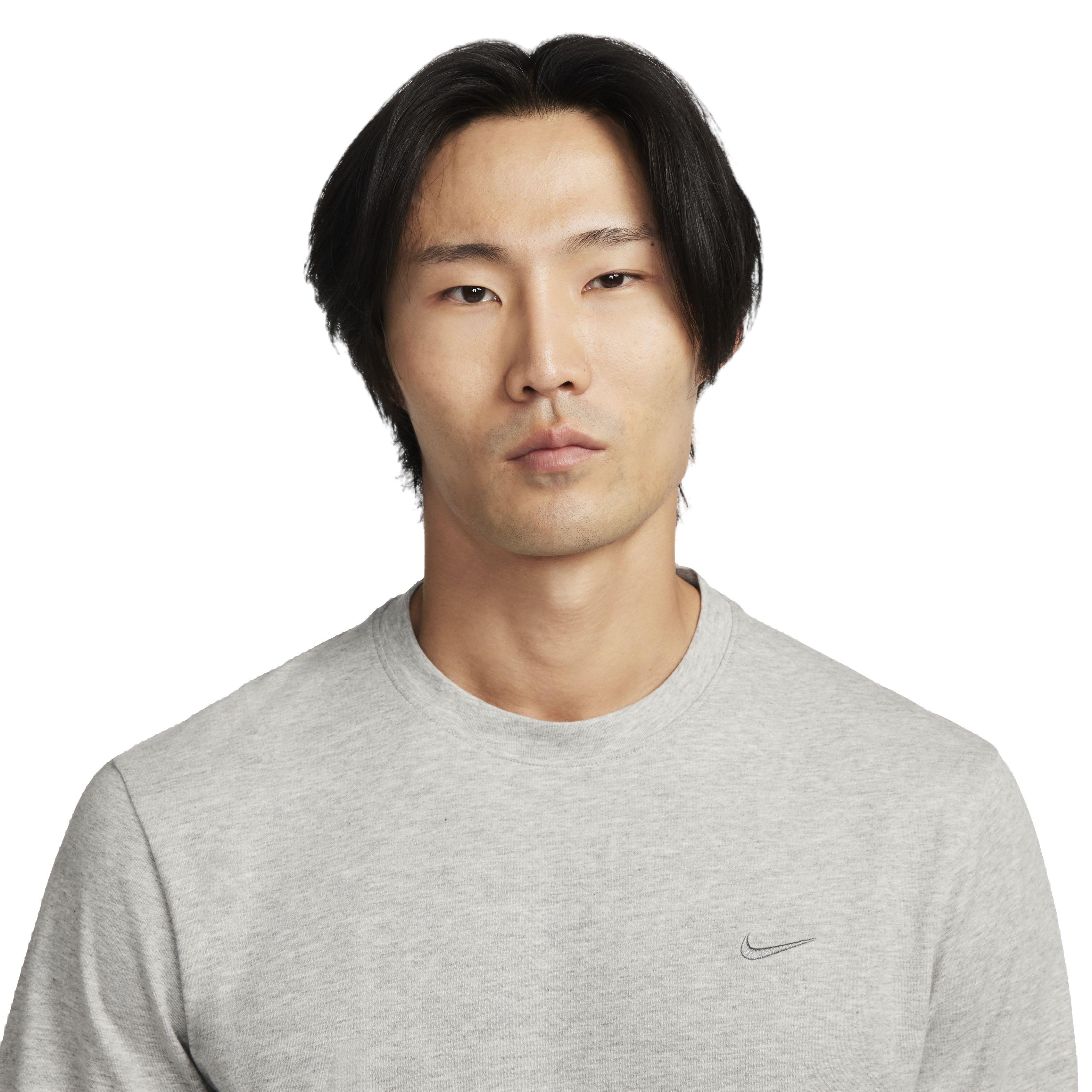 Nike Men's Primary Dri-FIT Long Sleeve Versatile Top - DK GREY Thumbnail View 3