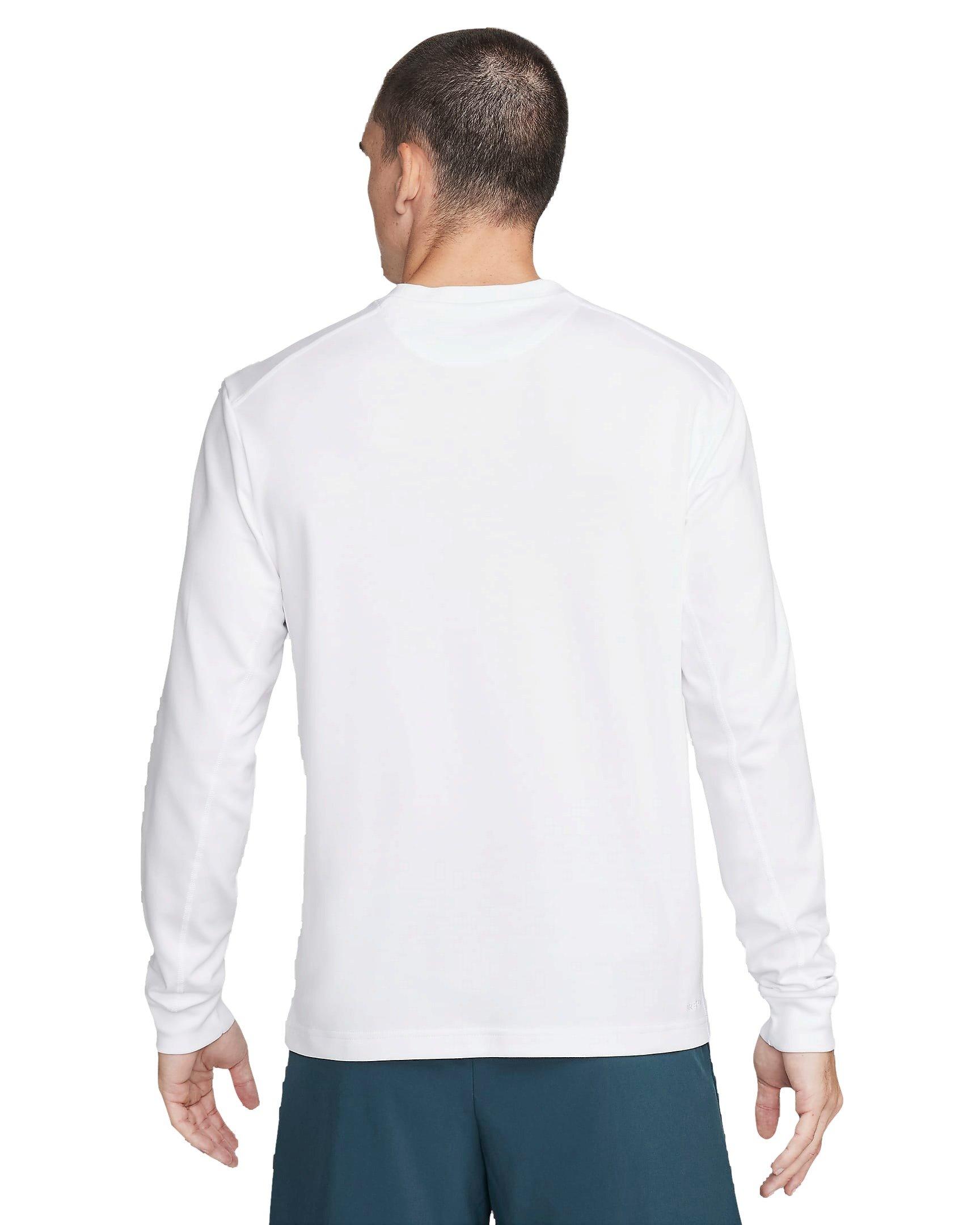 Nike Men's Primary Dri-FIT Long Sleeve Versatile Top - WHITE Thumbnail View 2