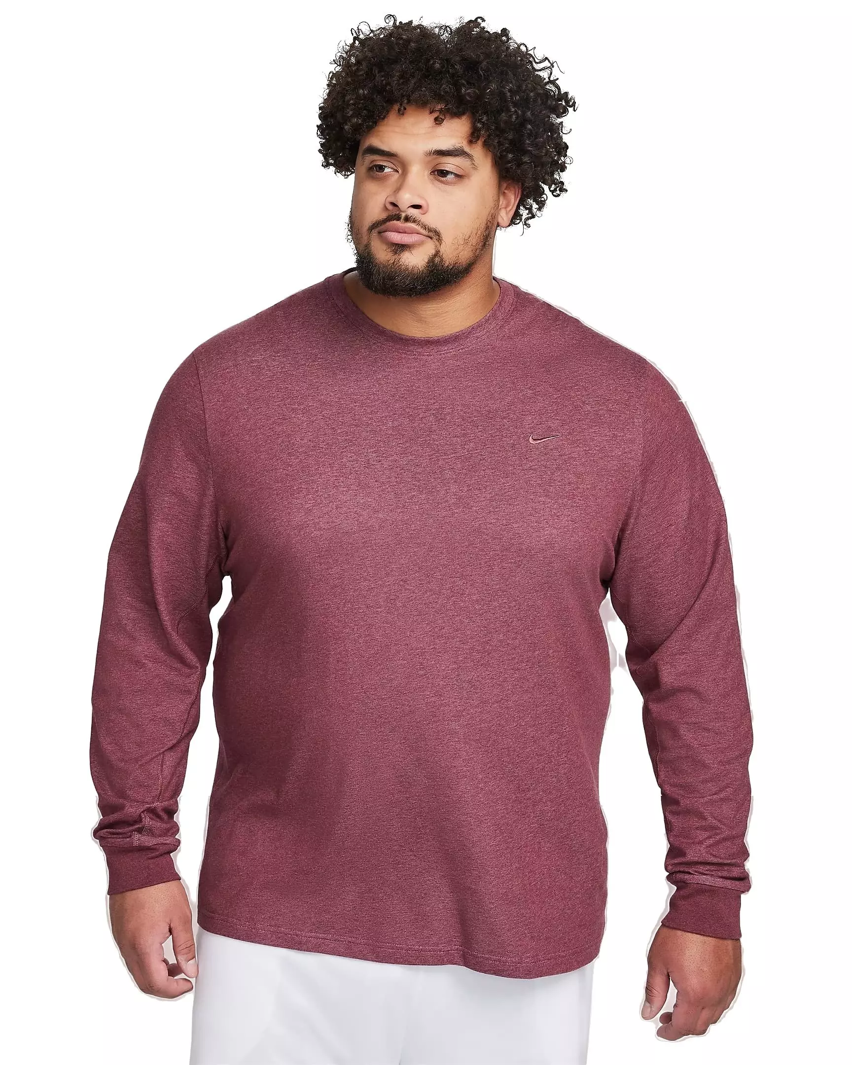 Nike Men's Primary Dri-FIT Long Sleeve Versatile Top - MAROON