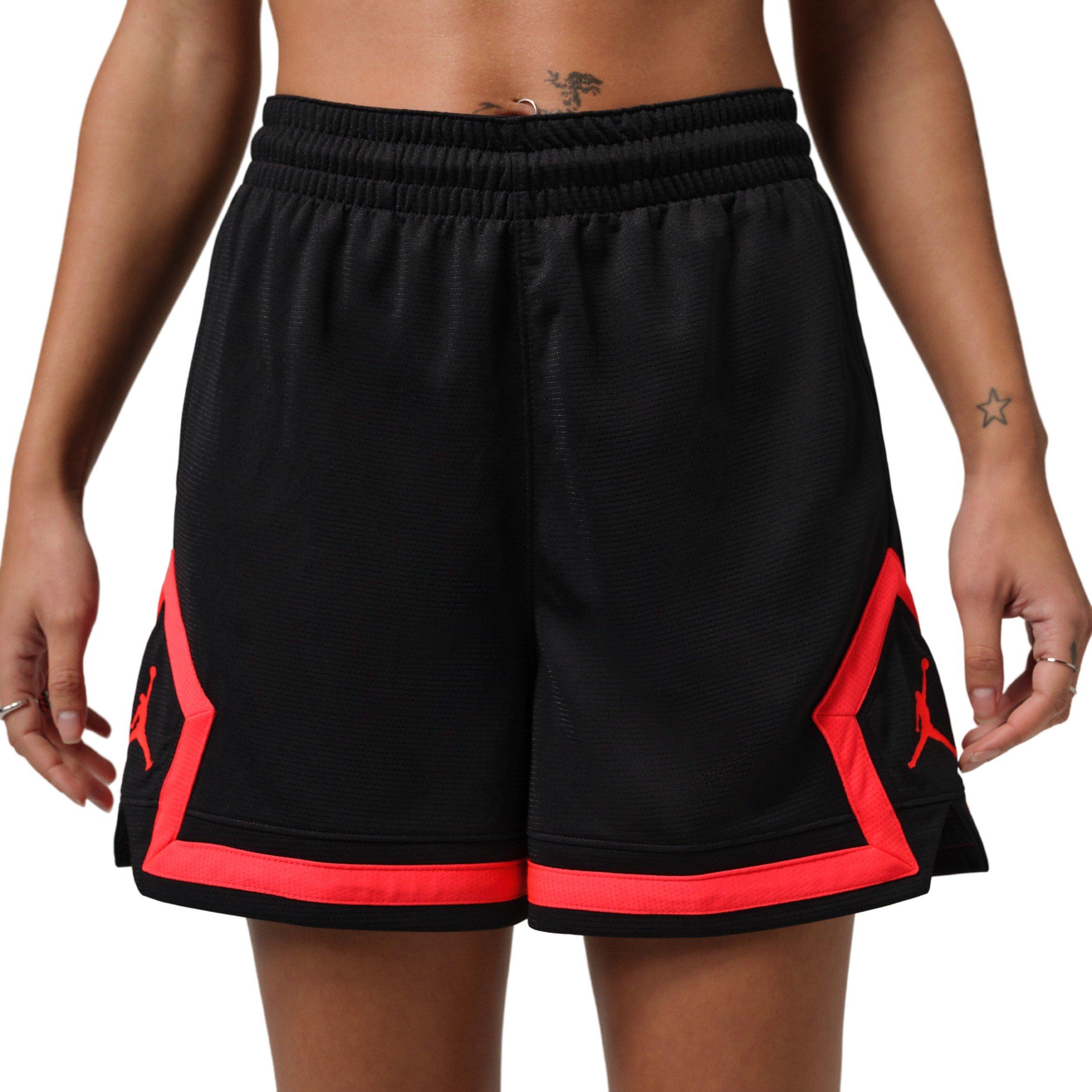 Jordan Women's Sport Diamond 4" Shorts -Black/Red - BLACK/RED Thumbnail View 1