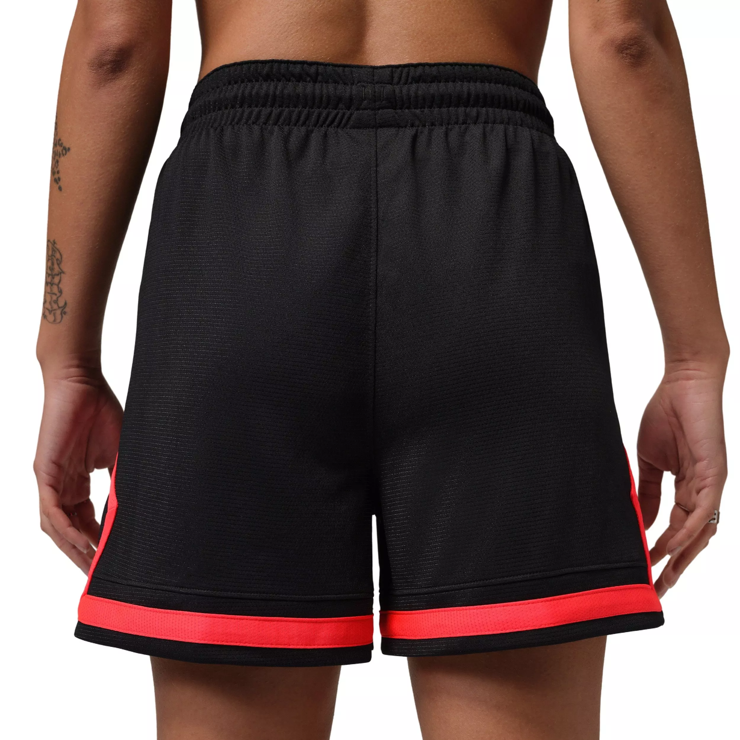 Jordan Women's Sport Diamond 4" Shorts - Black/Red - BLACK/RED