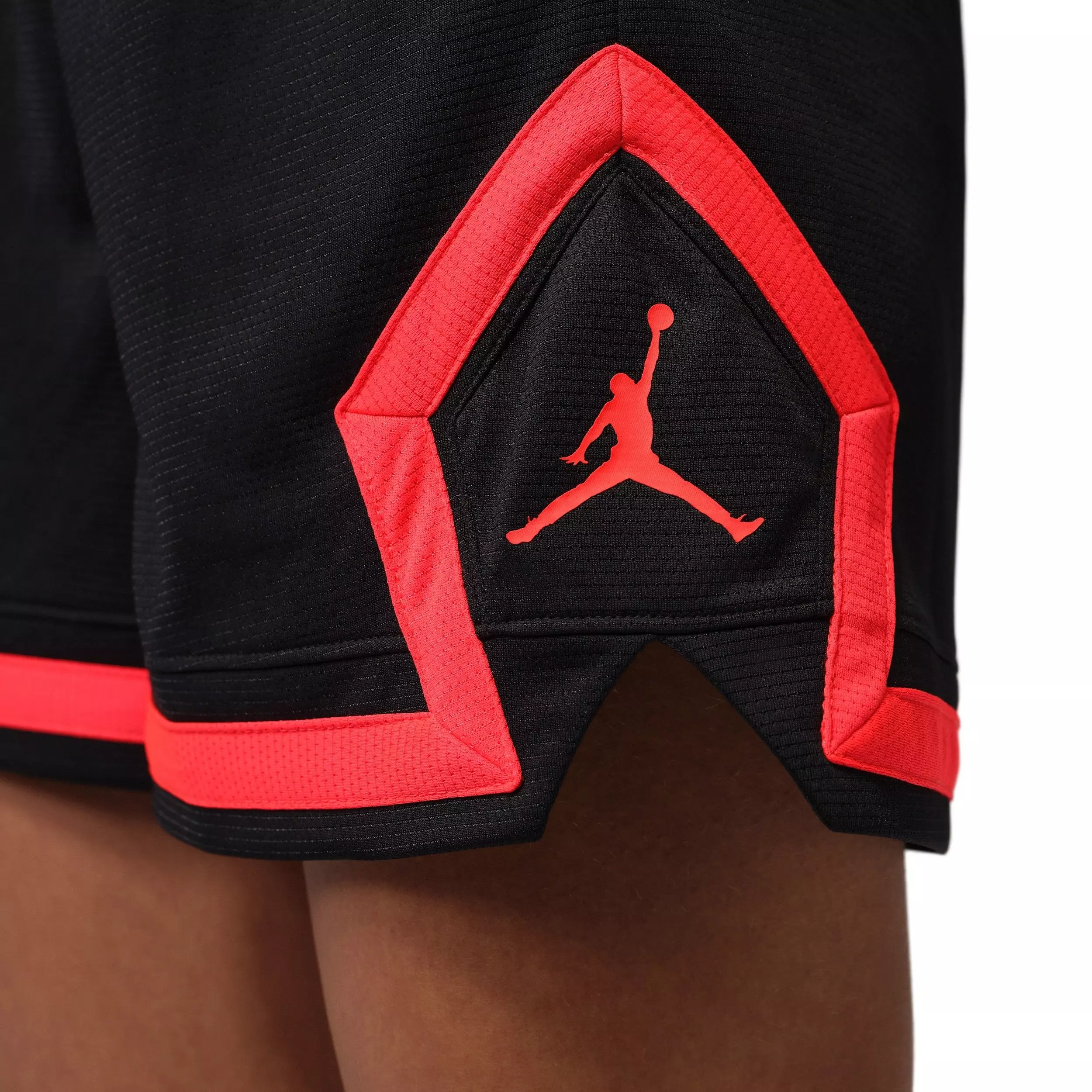 Jordan Women's Sport Diamond 4" Shorts - Black/Red - BLACK/RED