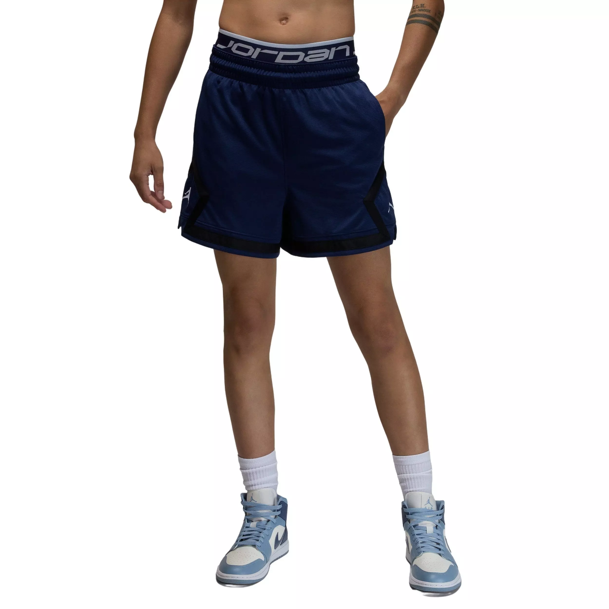 Jordan Women's Sport Diamond 4" Shorts - Navy - NAVY