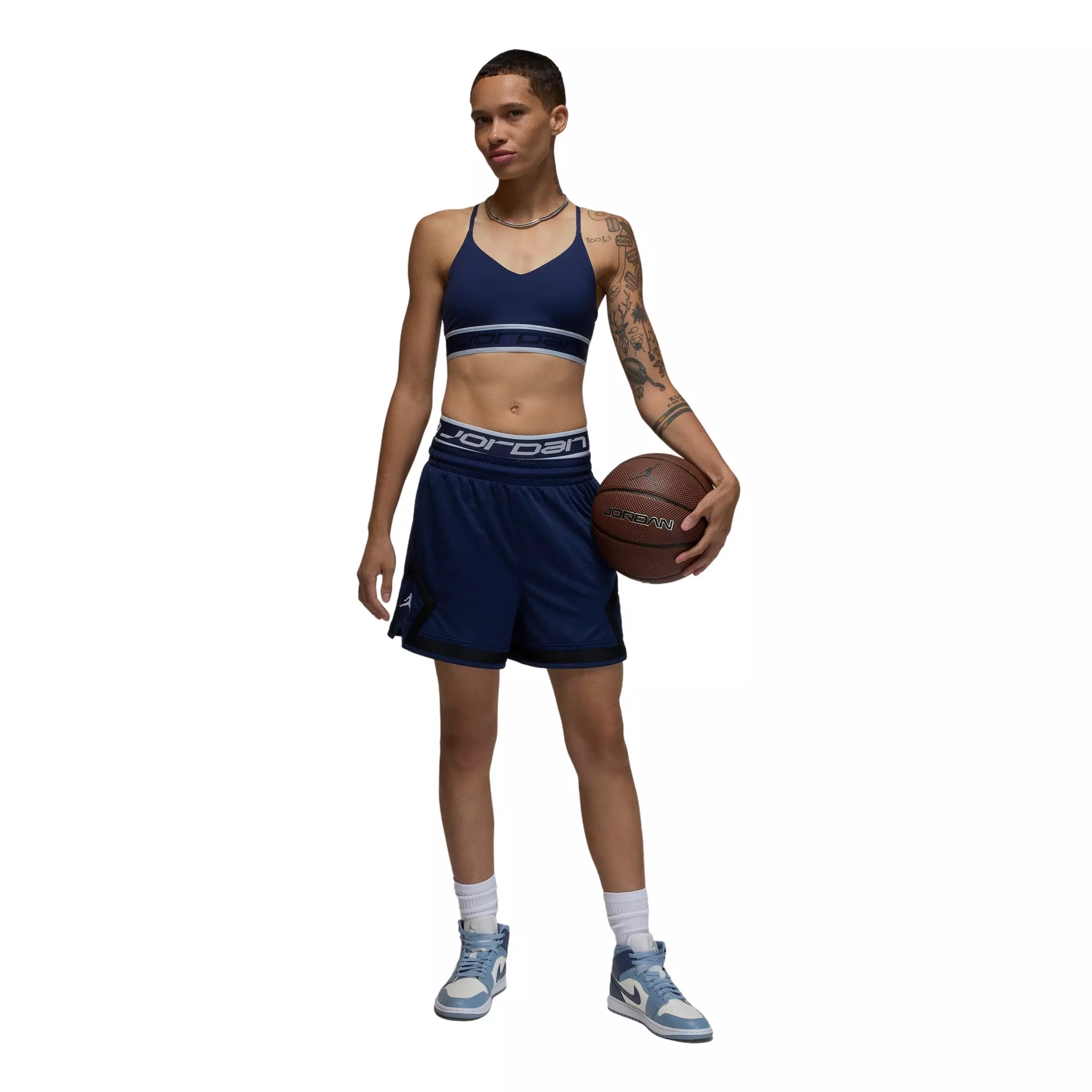 Jordan Women's Sport Diamond 4" Shorts - Navy - NAVY