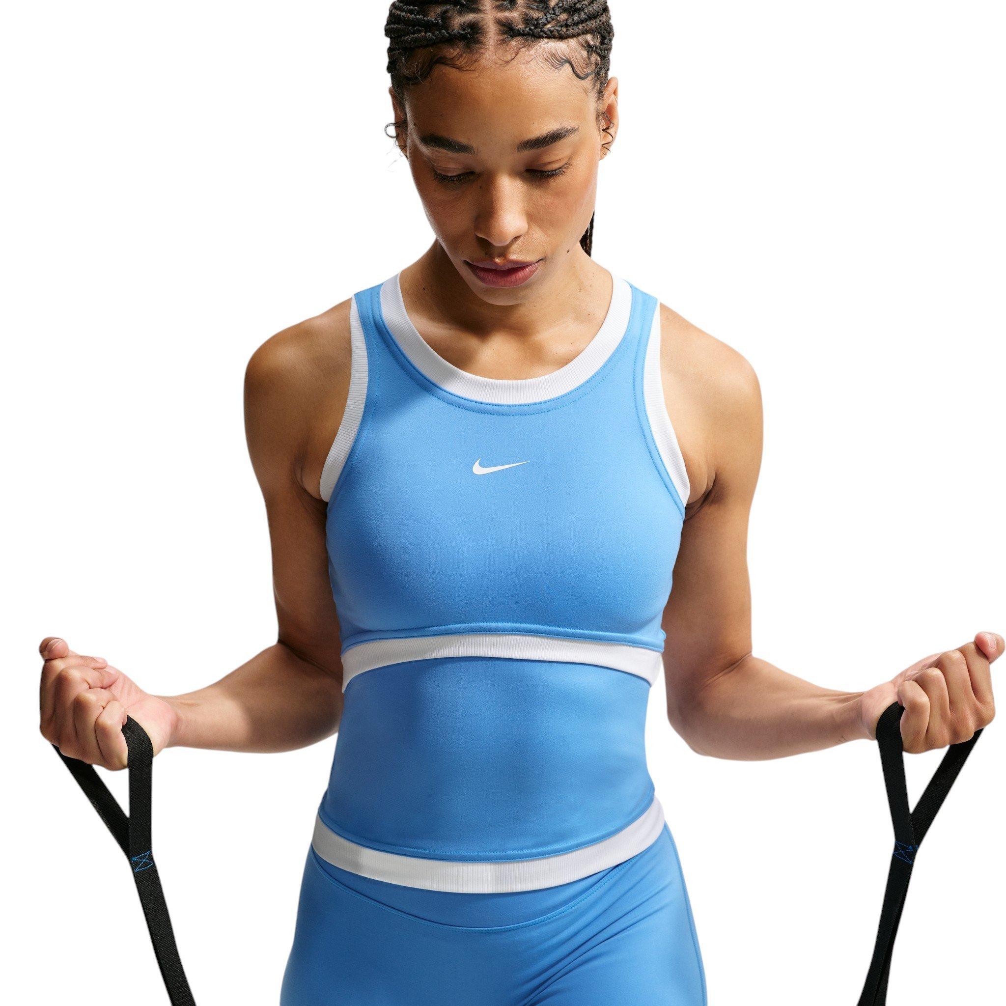 Nike Women's One Dri-FIT Tank Top - Carolina Blue/White - CAROLINA BLUE/WHITE