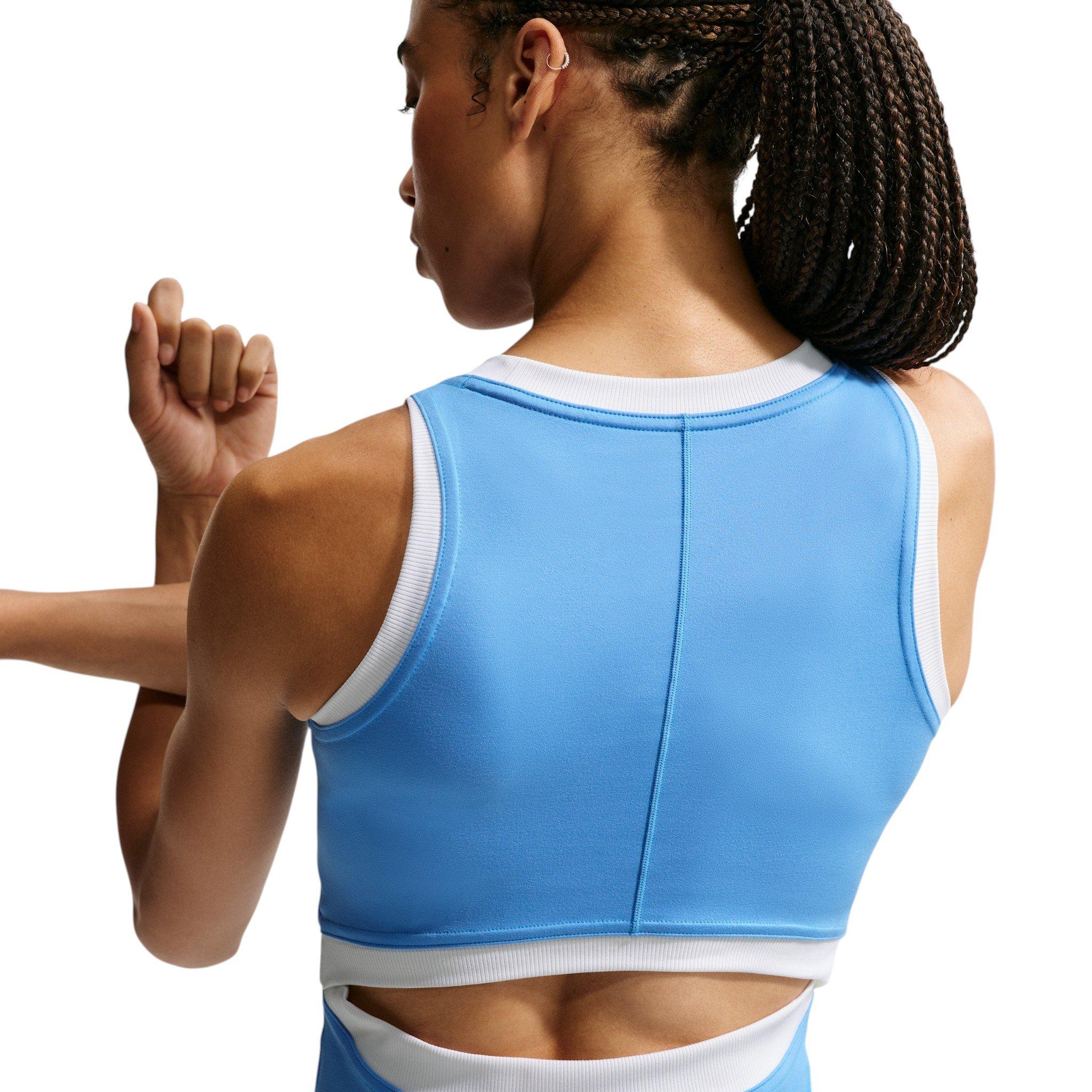 Nike Women's One Dri-FIT Tank Top - Carolina Blue/White - CAROLINA BLUE/WHITE