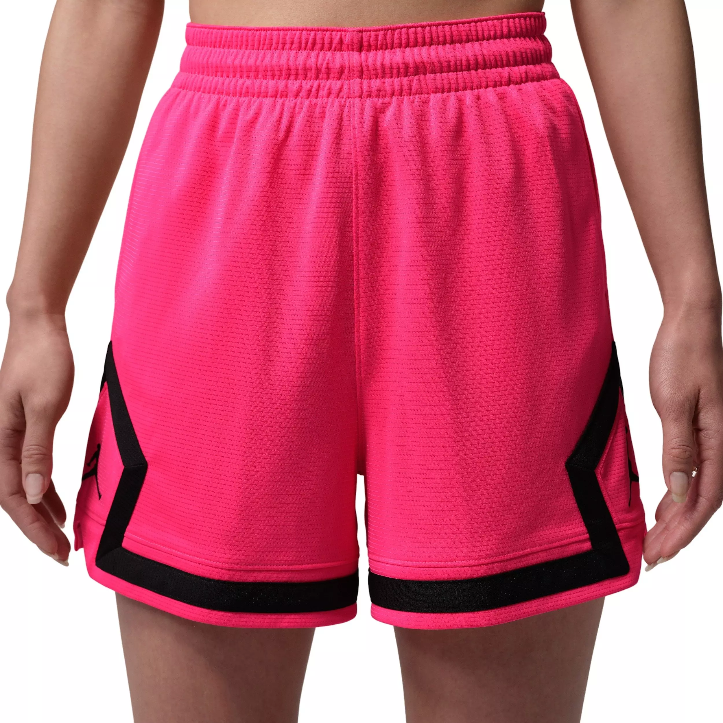 Jordan Women's Sport Diamond 4" Shorts -Pink/Black - PINK/BLACK