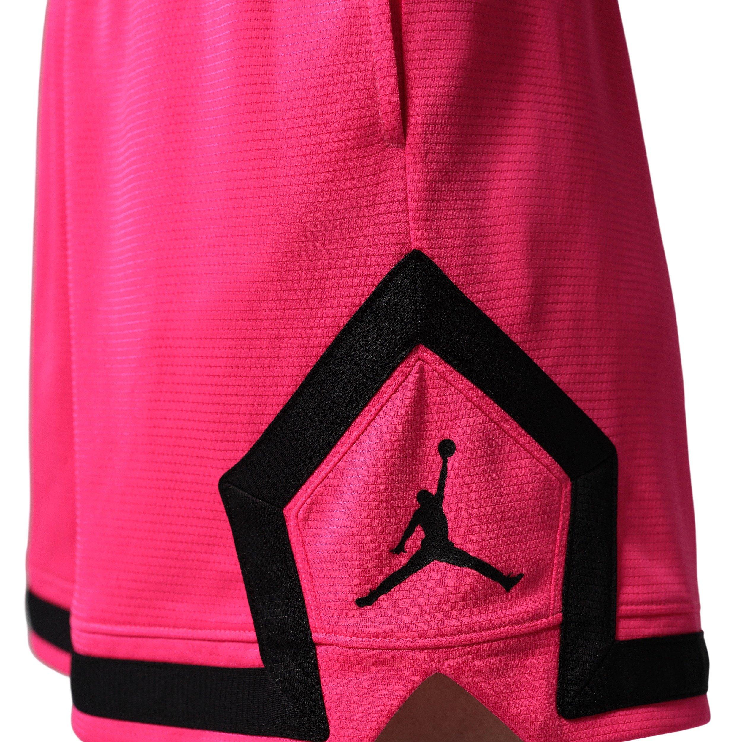 Jordan Women's Sport Diamond 4" Shorts -Pink/Black - PINK/BLACK Thumbnail View 5