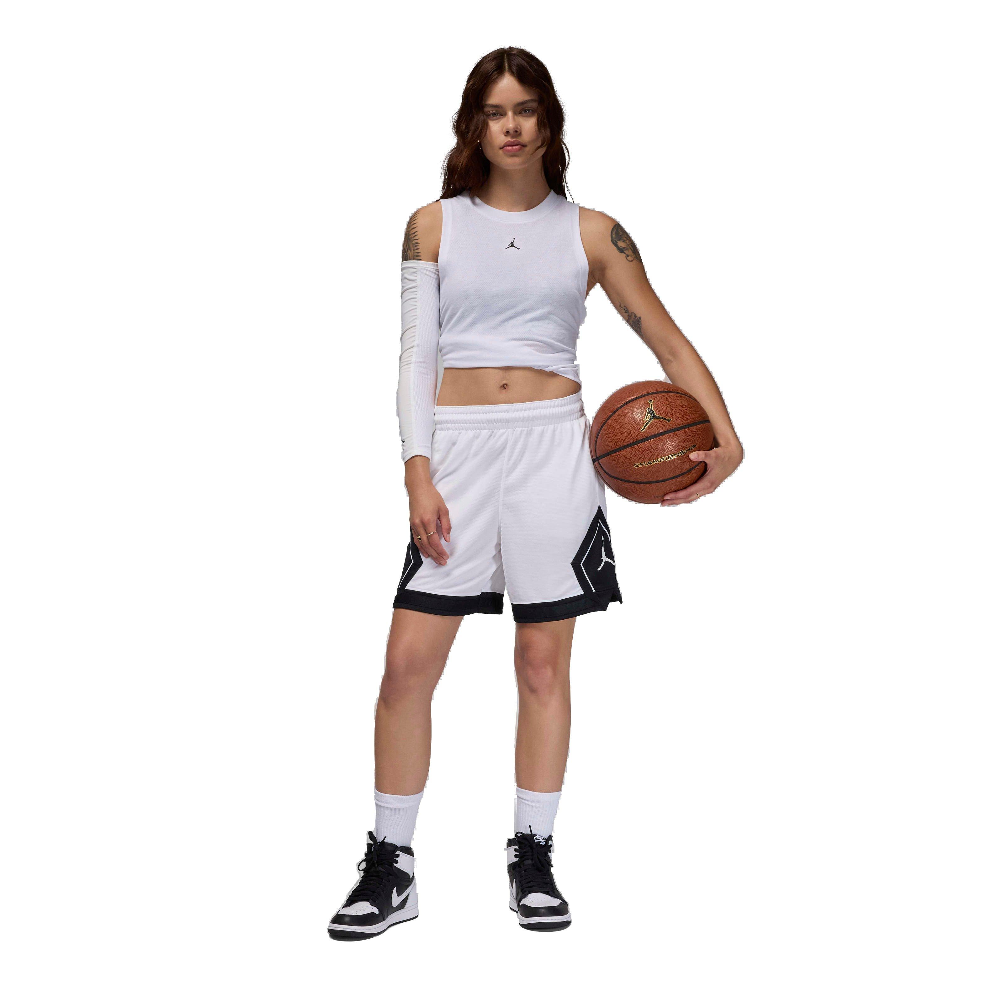 Jordan Women's Sport 4" Diamond Shorts - WHITE Thumbnail View 7
