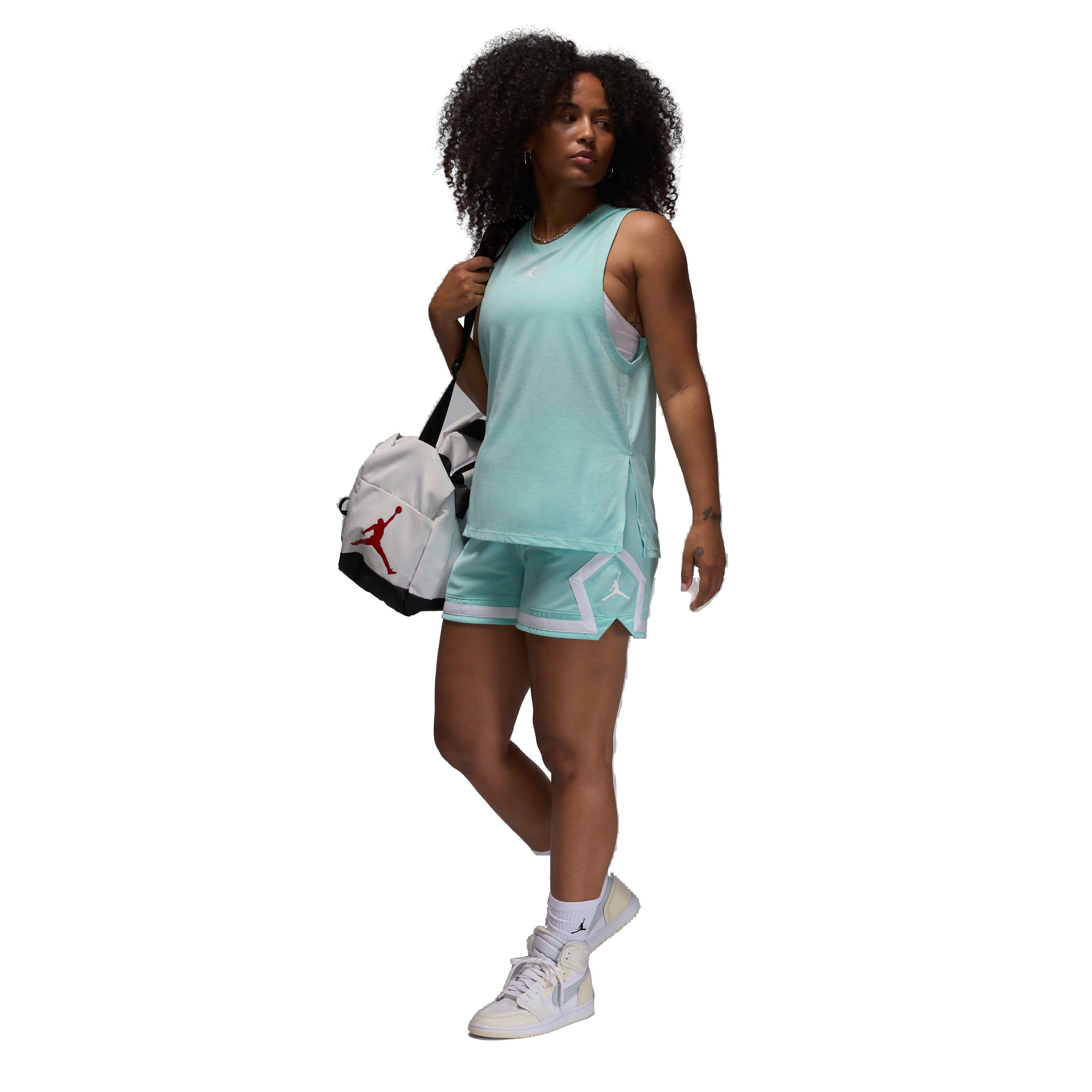 Jordan Women's Sport 4" Diamond Shorts - GREEN Thumbnail View 7