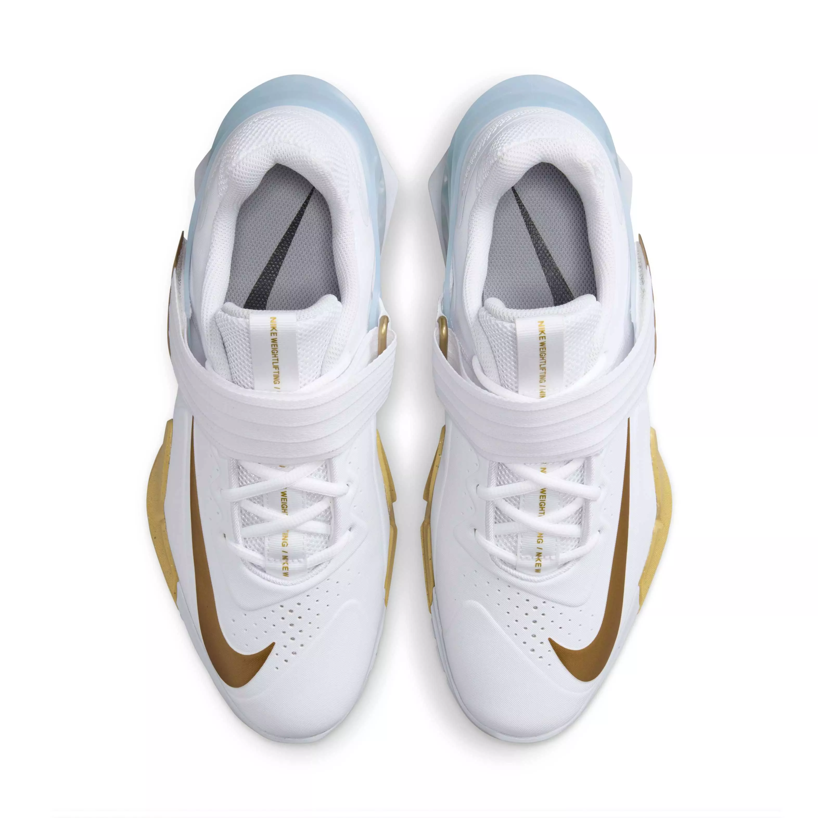 Nike Savaleos "White/Wolf Grey/Metallic Gold" Men's Weightlifting Shoe - WHITE/GREY/GOLD