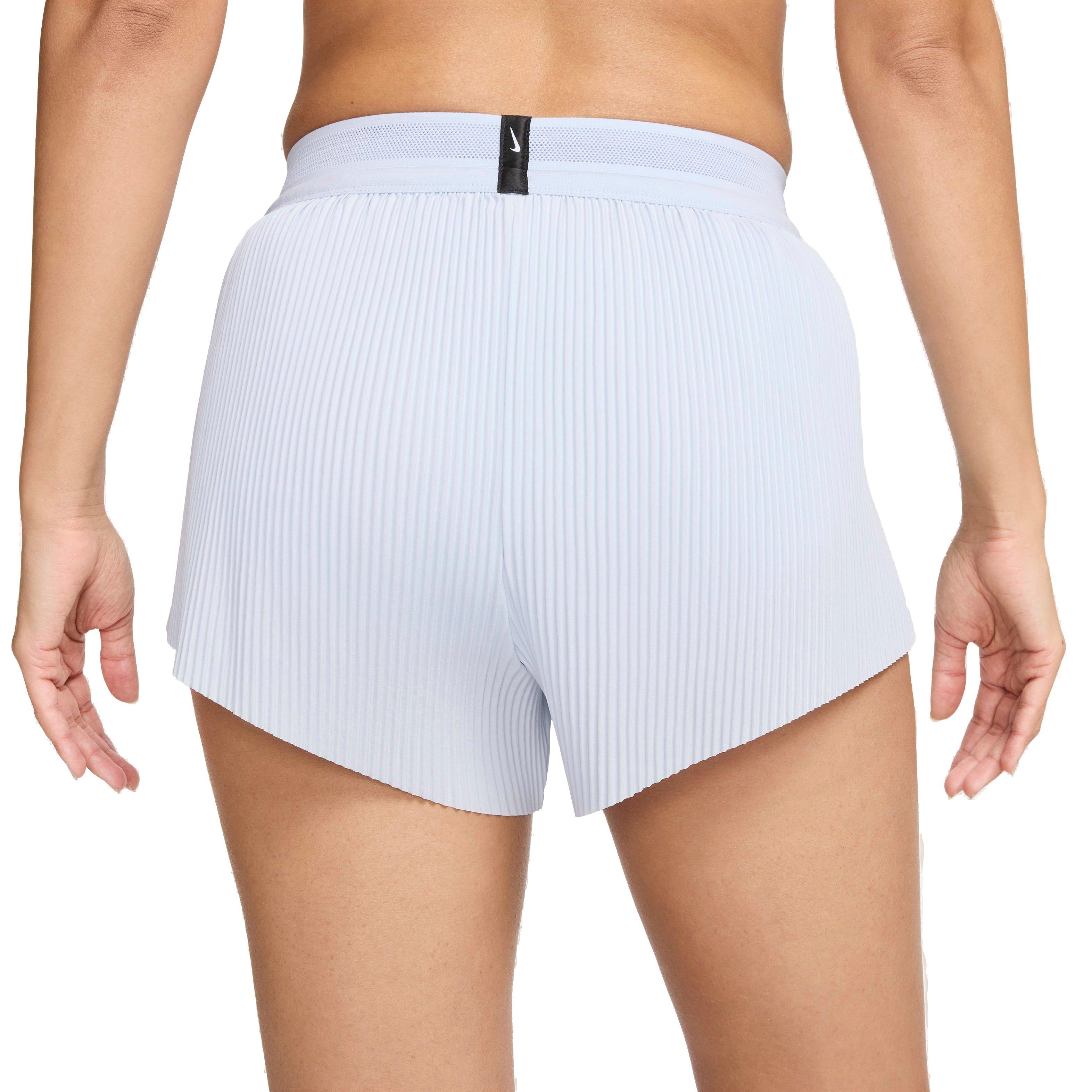 Nike Women's AeroSwift Dri-FIT ADV Mid-Rise Brief-Lined 3" Running Shorts - GREY Thumbnail View 2