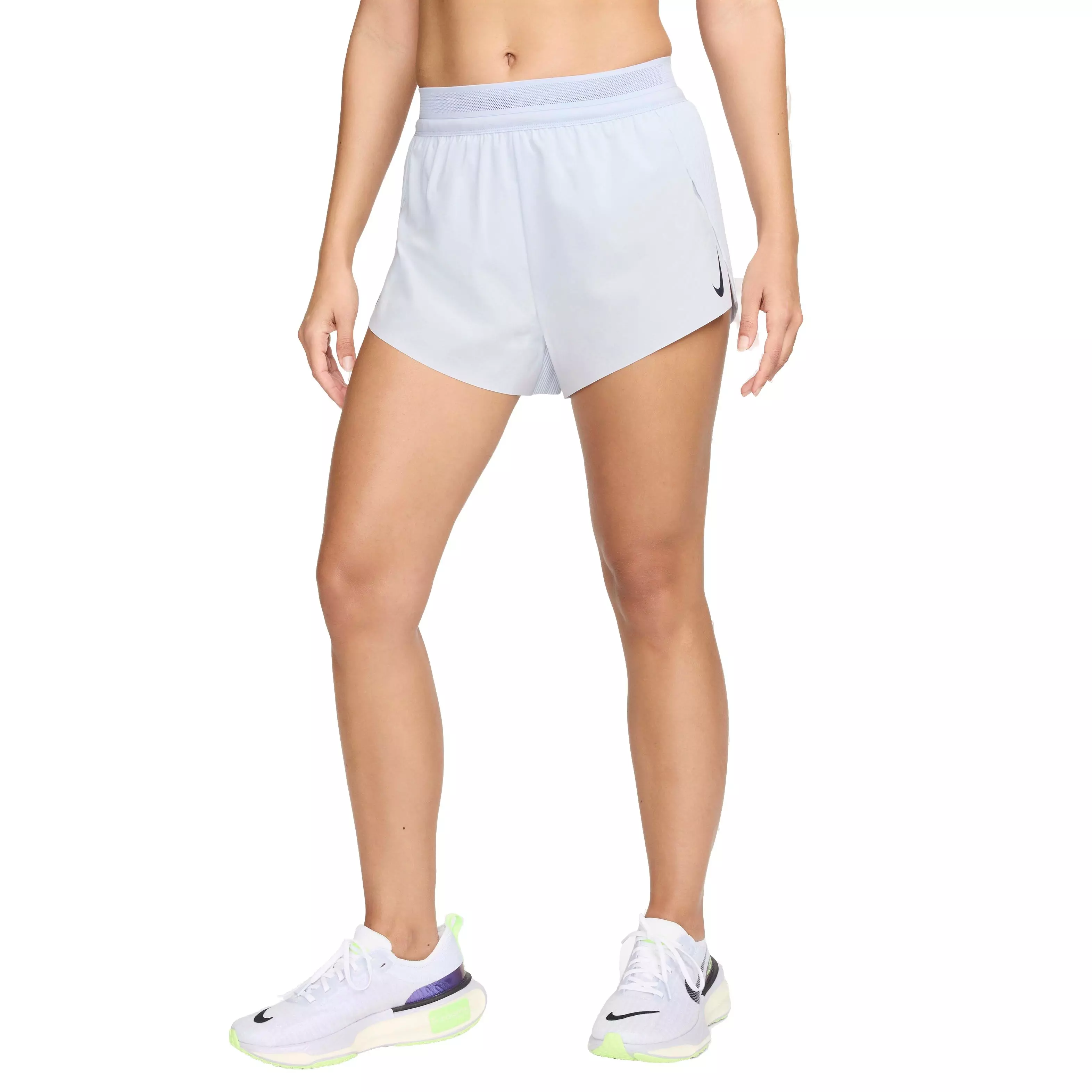 Nike Women's AeroSwift Dri-FIT ADV Mid-Rise Brief-Lined 3" Running Shorts - GREY