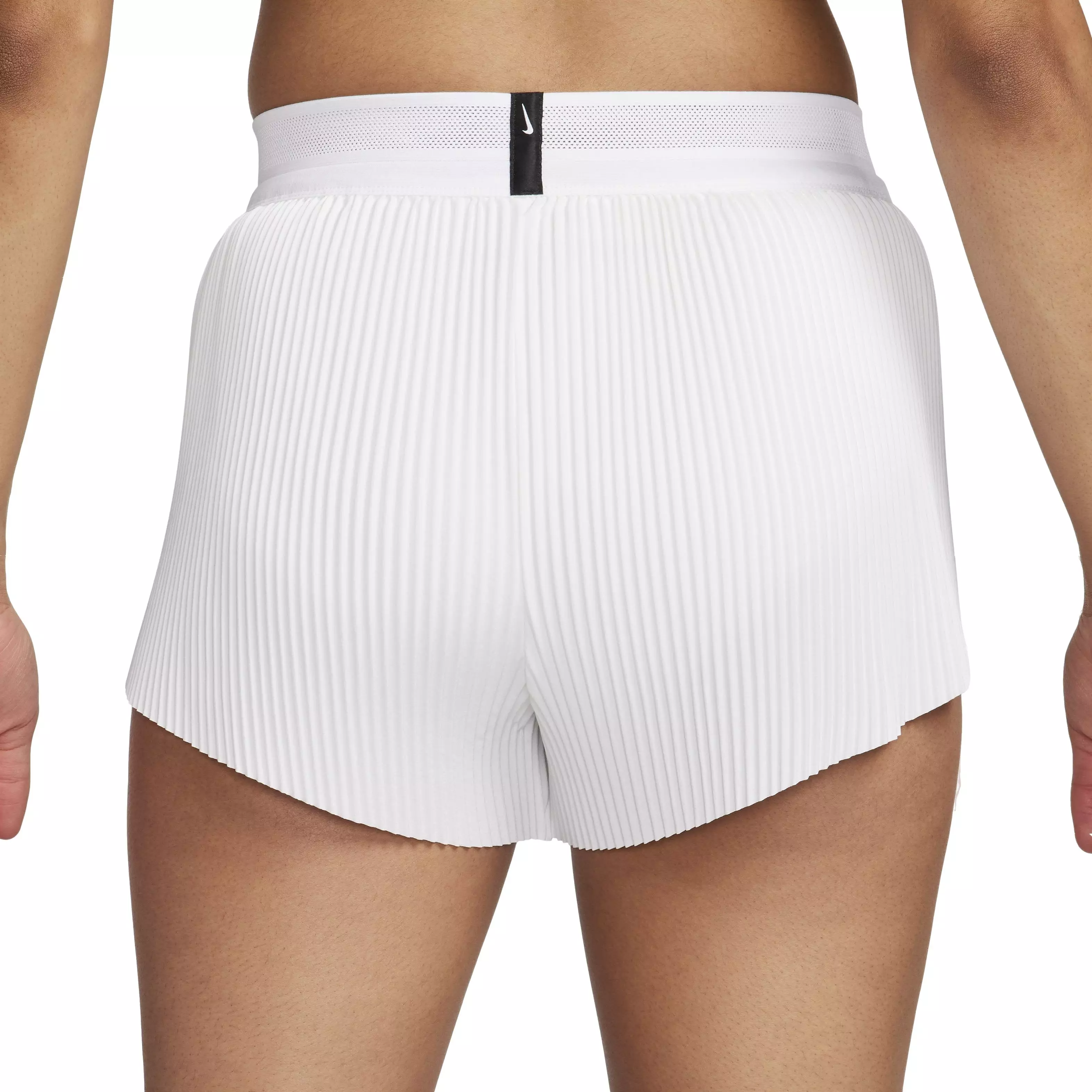 Nike Women's AeroSwift Dri-FIT ADV Mid-Rise Brief-Lined 3" Running Shorts - WHITE