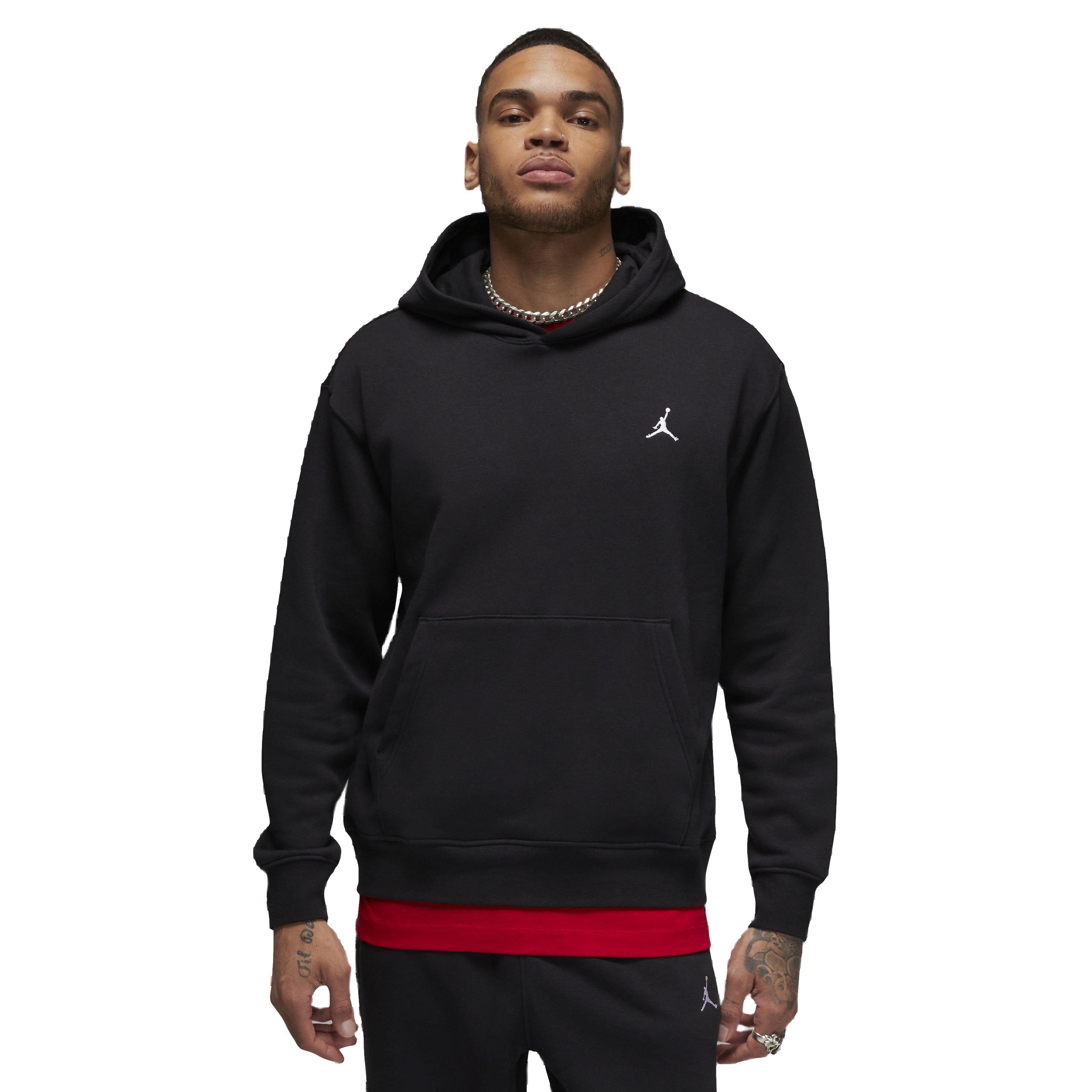 Jordan Men's Essentials Fleece Pullover - BLACK Thumbnail View 1