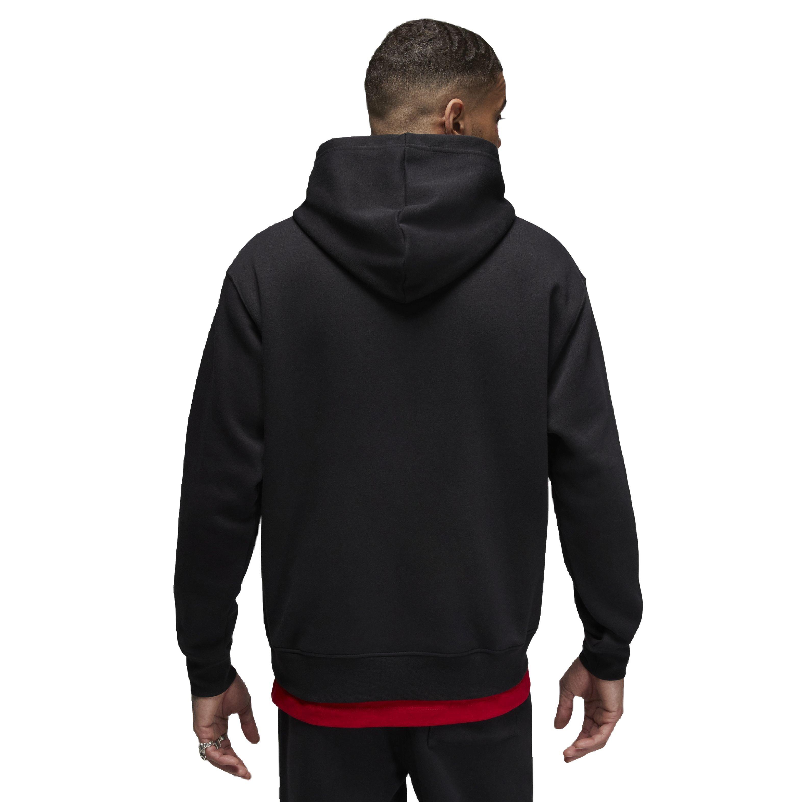 Jordan Men's Essentials Fleece Pullover - BLACK Thumbnail View 2