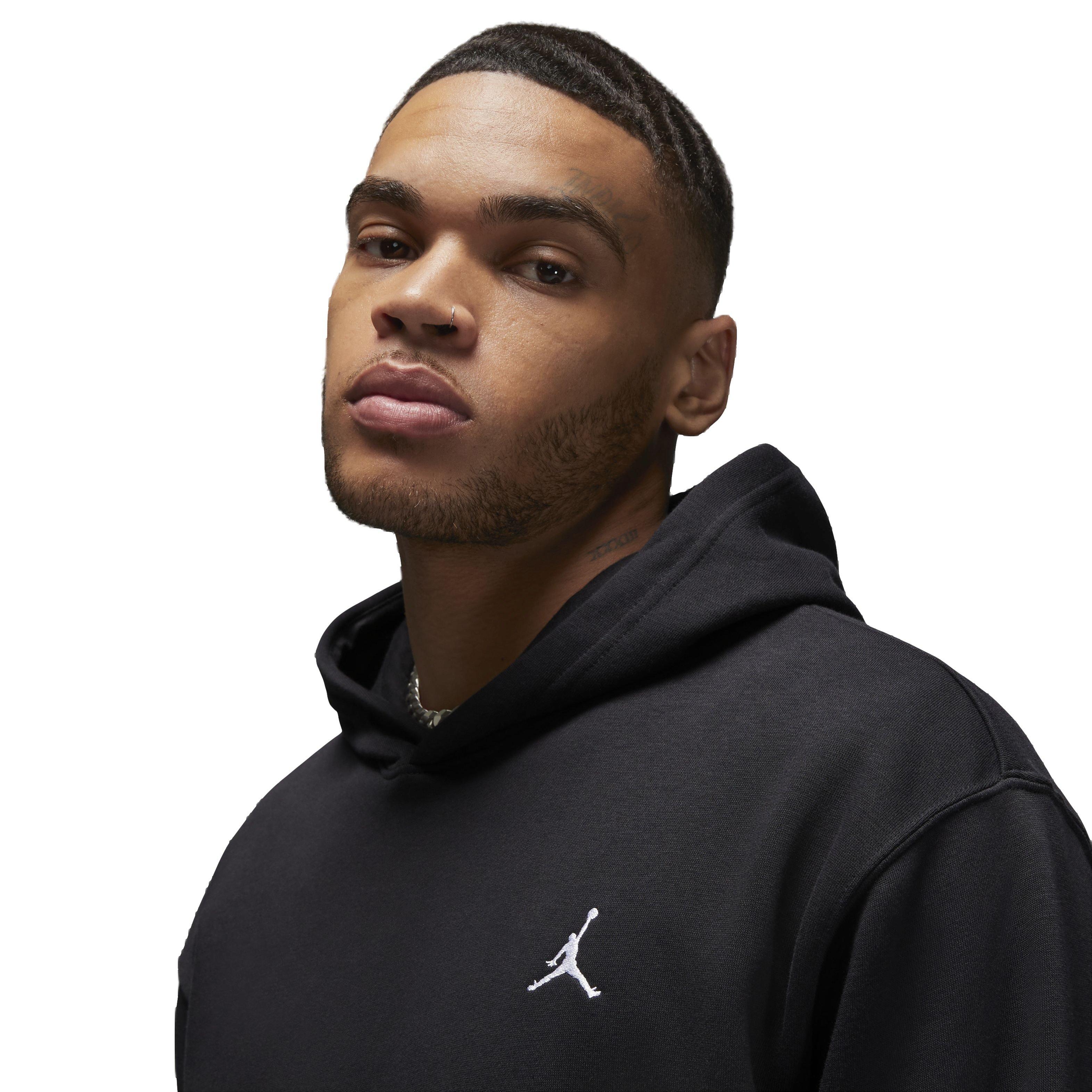 Jordan Men's Essentials Fleece Pullover - BLACK Thumbnail View 3