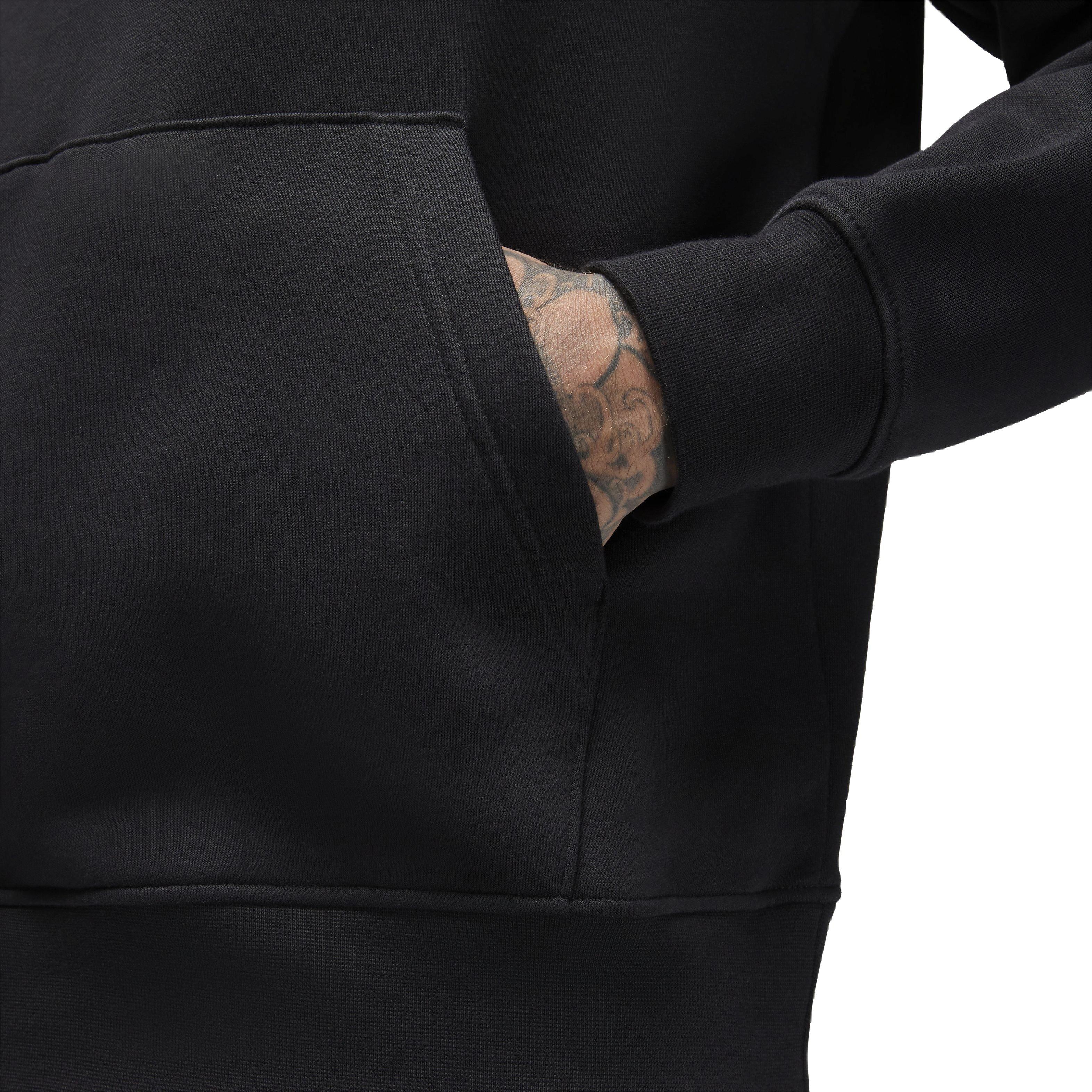 Jordan Men's Essentials Fleece Pullover - BLACK Thumbnail View 5