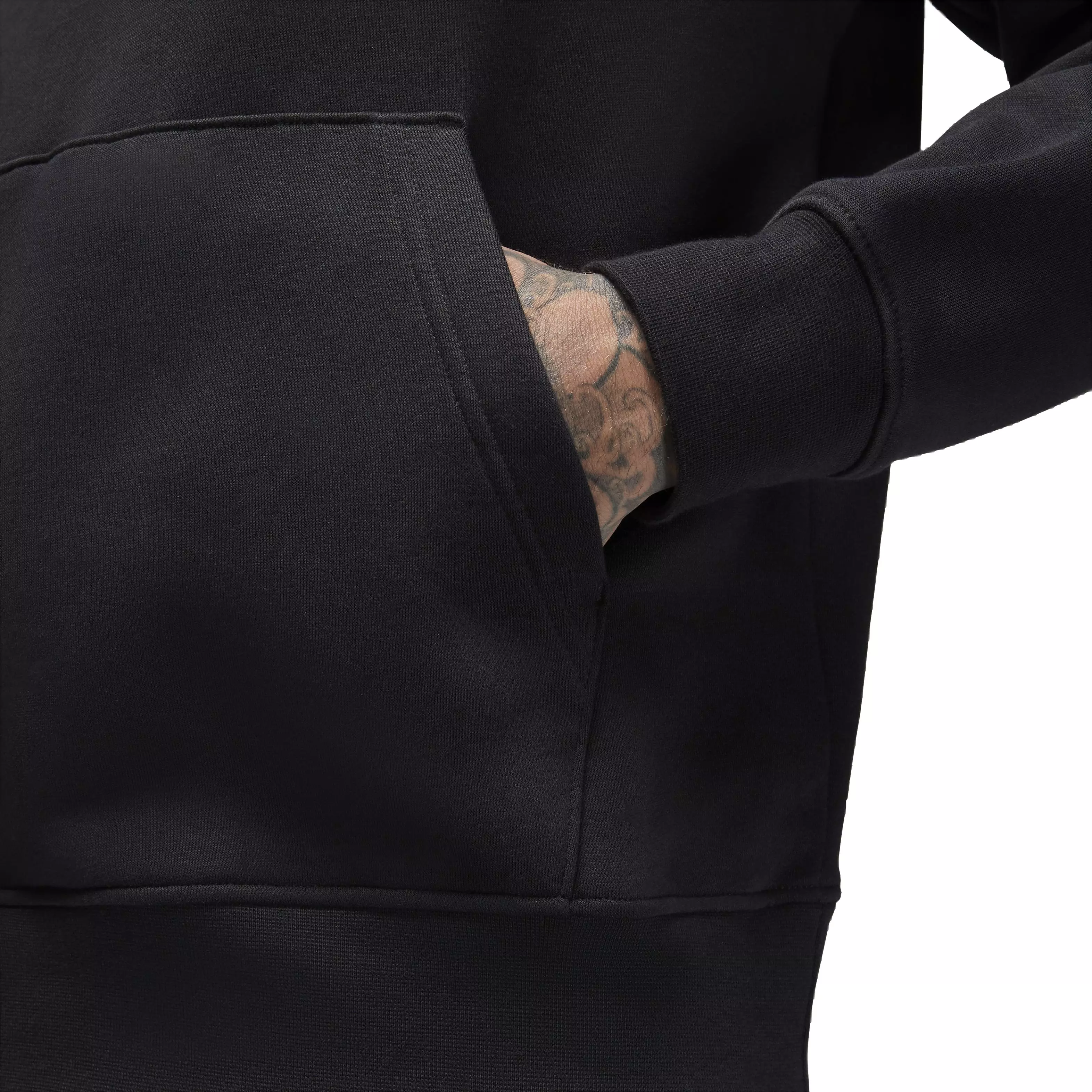 Jordan Men's Essentials Fleece Pullover - BLACK