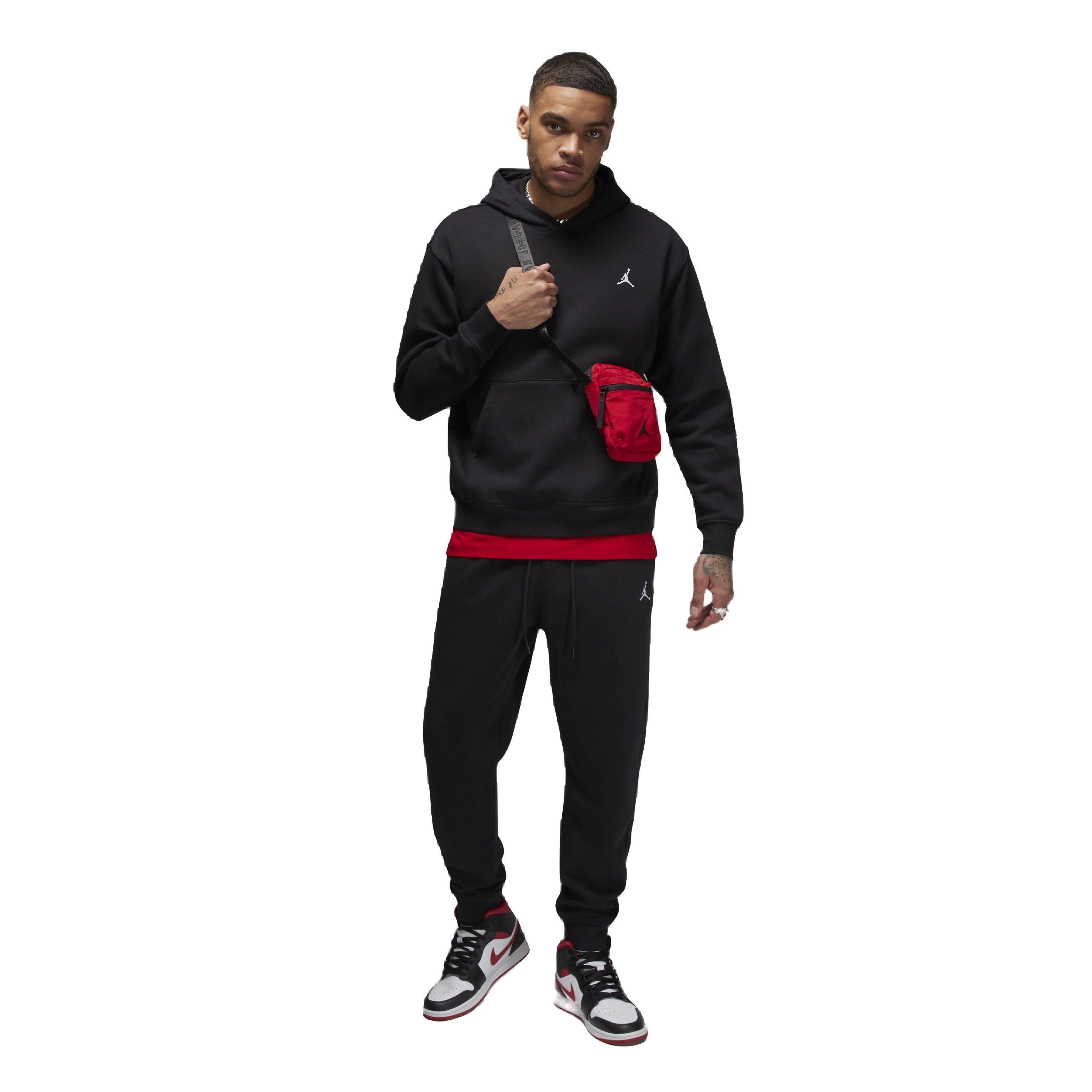 Jordan Men's Essentials Fleece Pullover - BLACK Thumbnail View 6