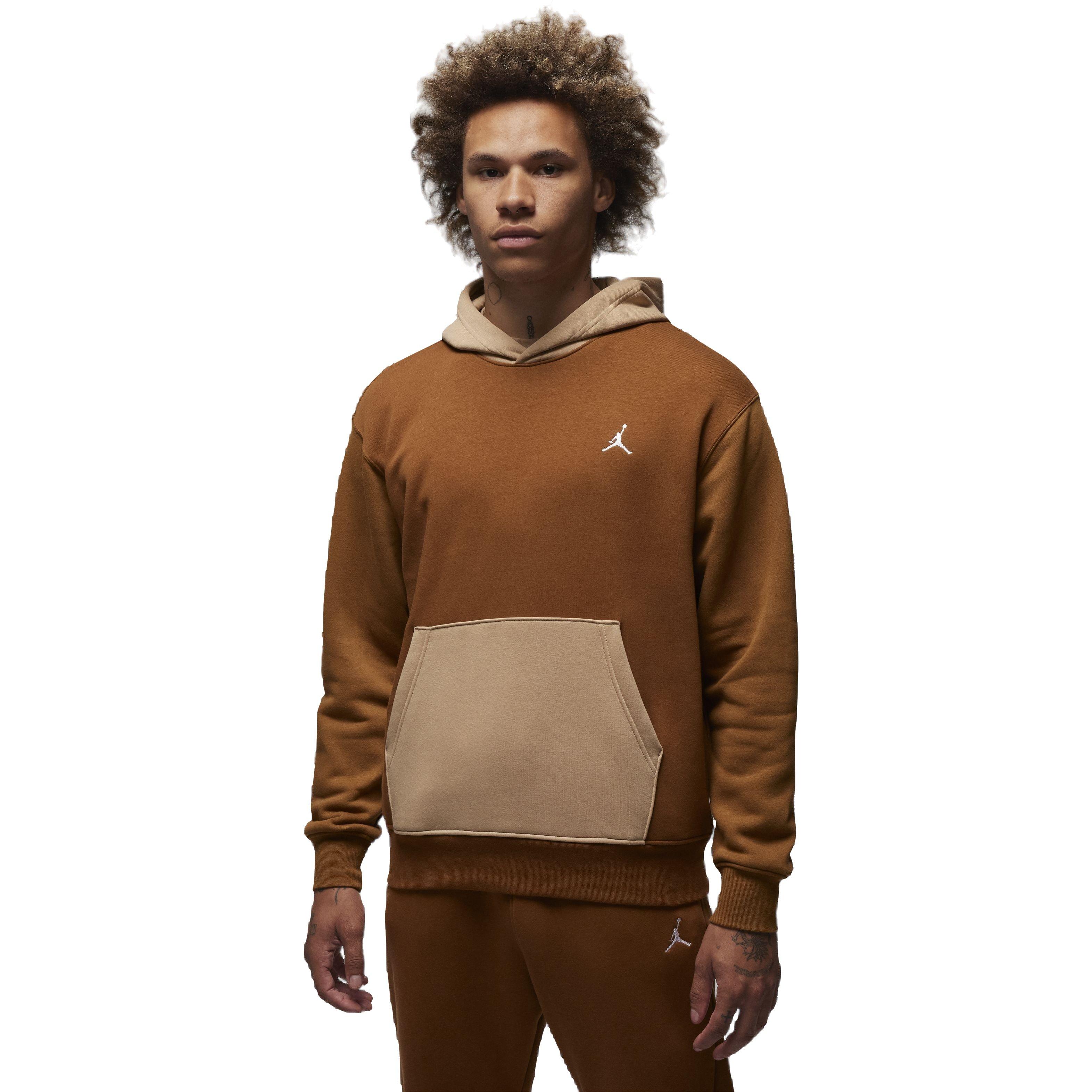 Jordan Men's Essentials Fleece Pullover - BROWN Thumbnail View 1