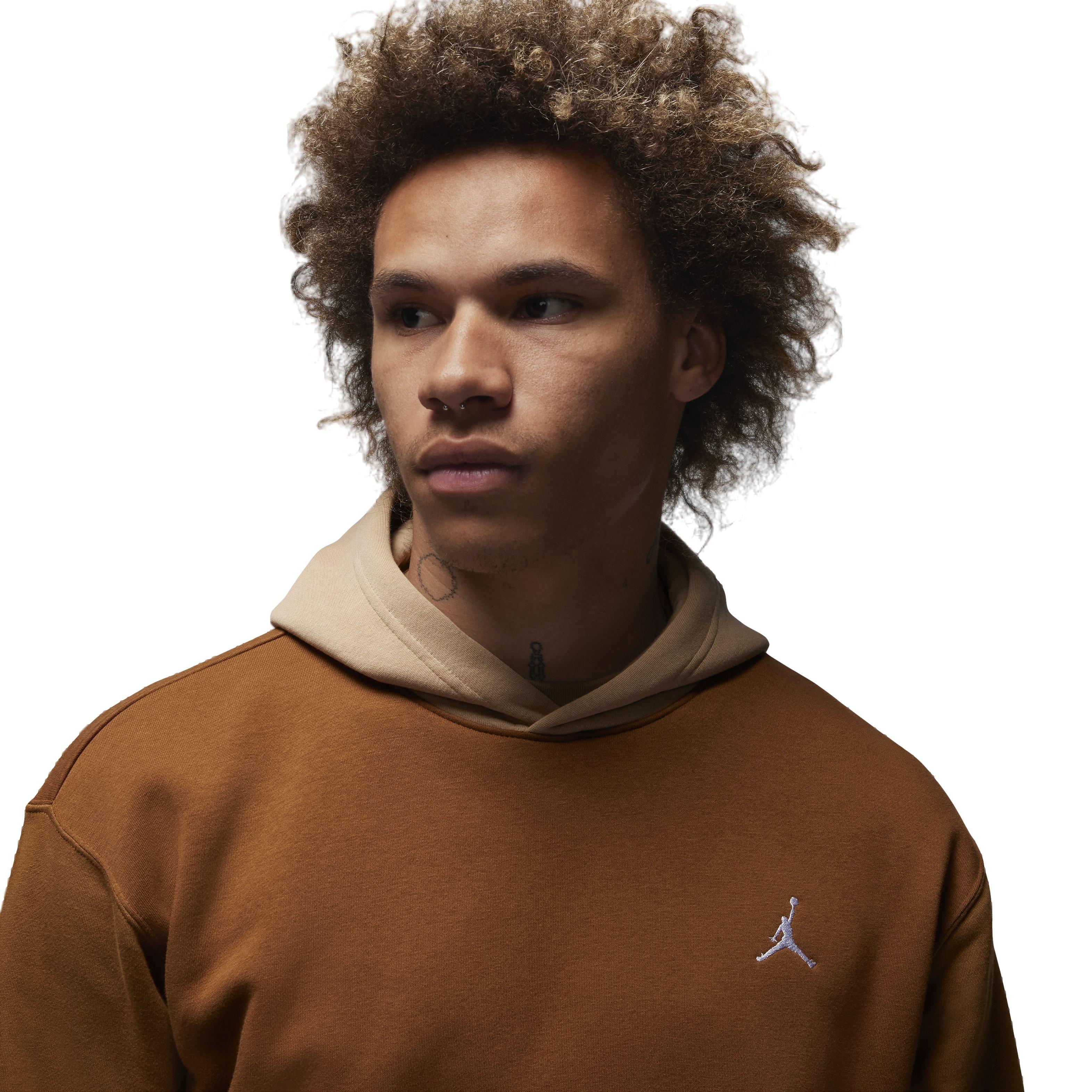 Jordan Men's Essentials Fleece Pullover - BROWN Thumbnail View 3