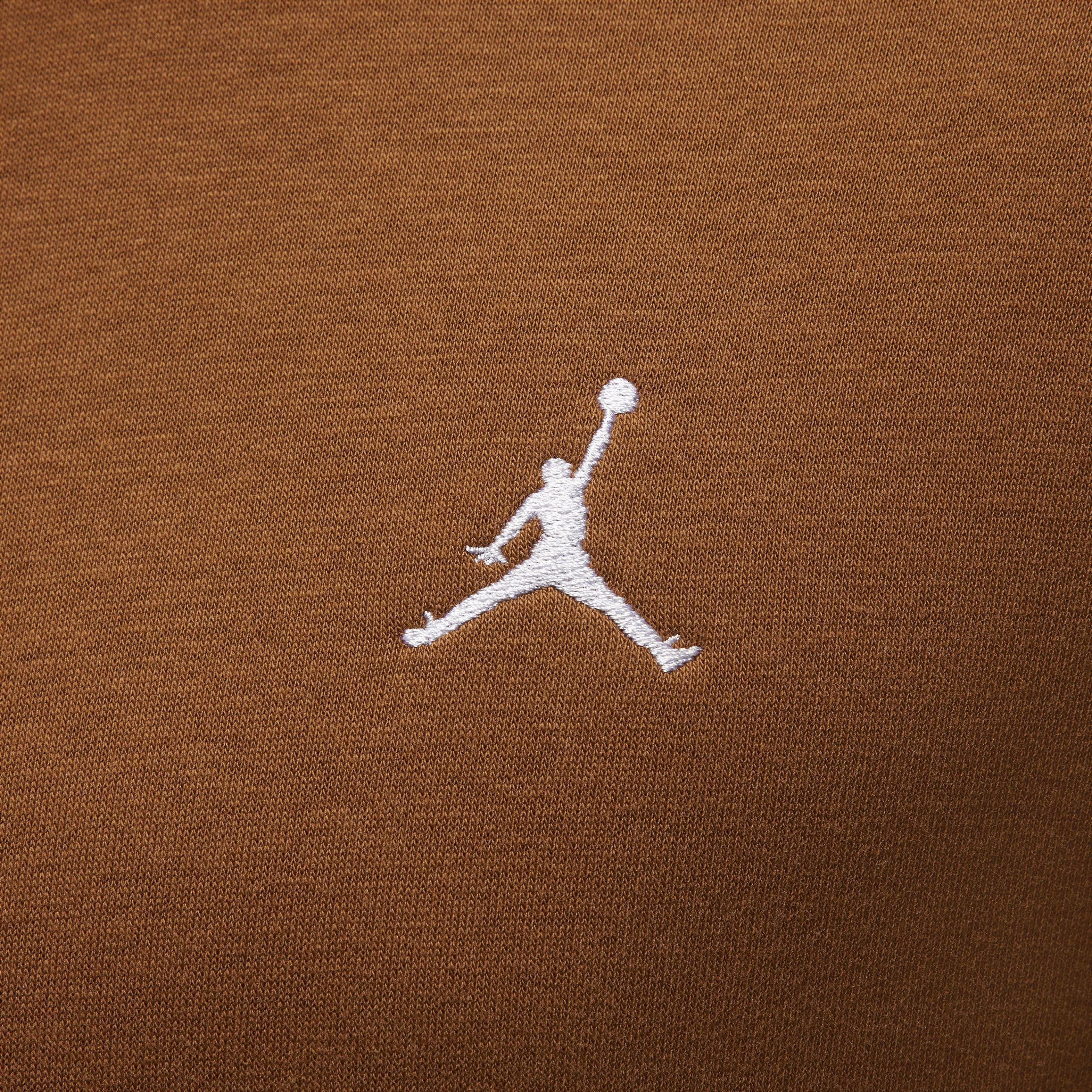 Jordan Men's Essentials Fleece Pullover - BROWN Thumbnail View 4