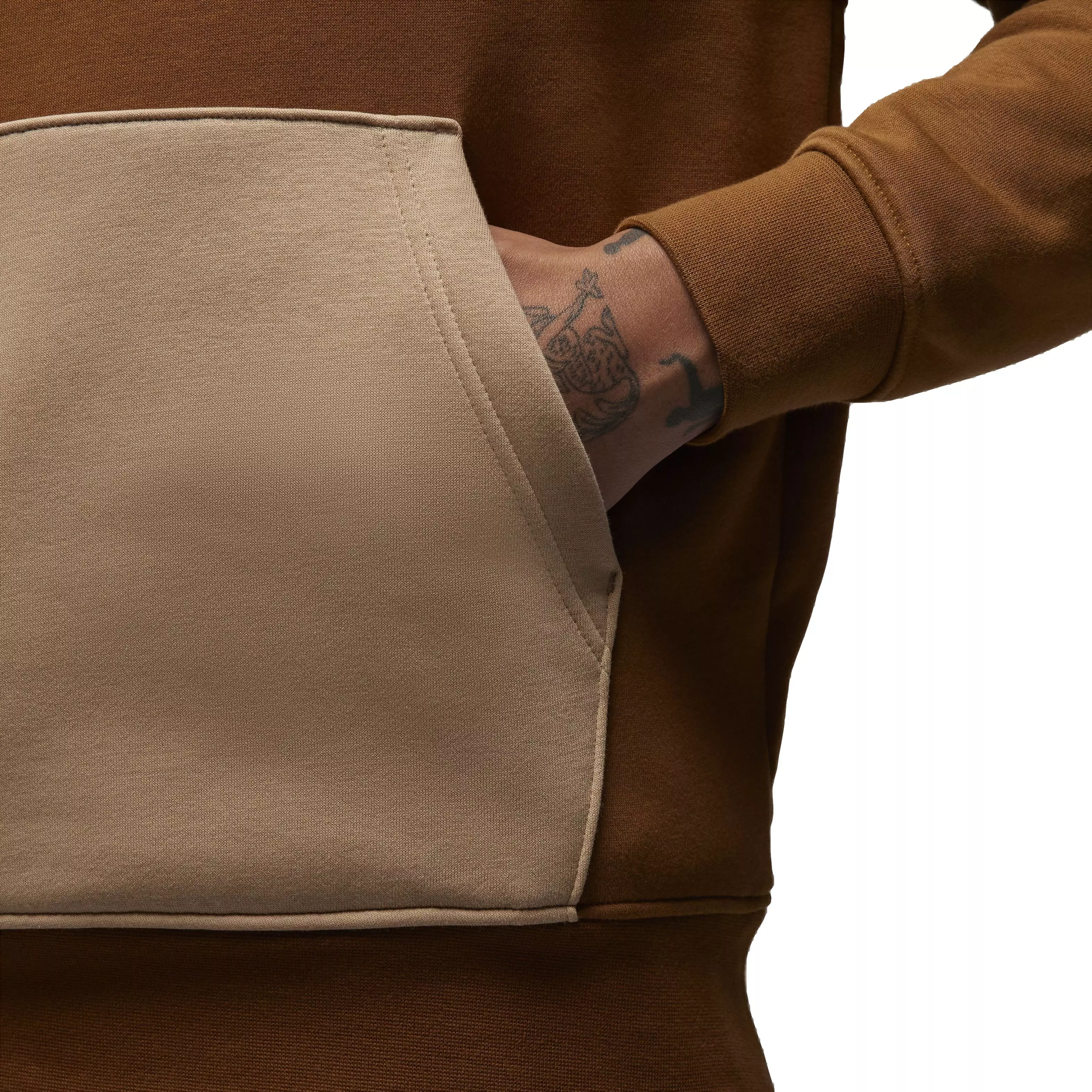 Jordan Men's Essentials Fleece Pullover - BROWN