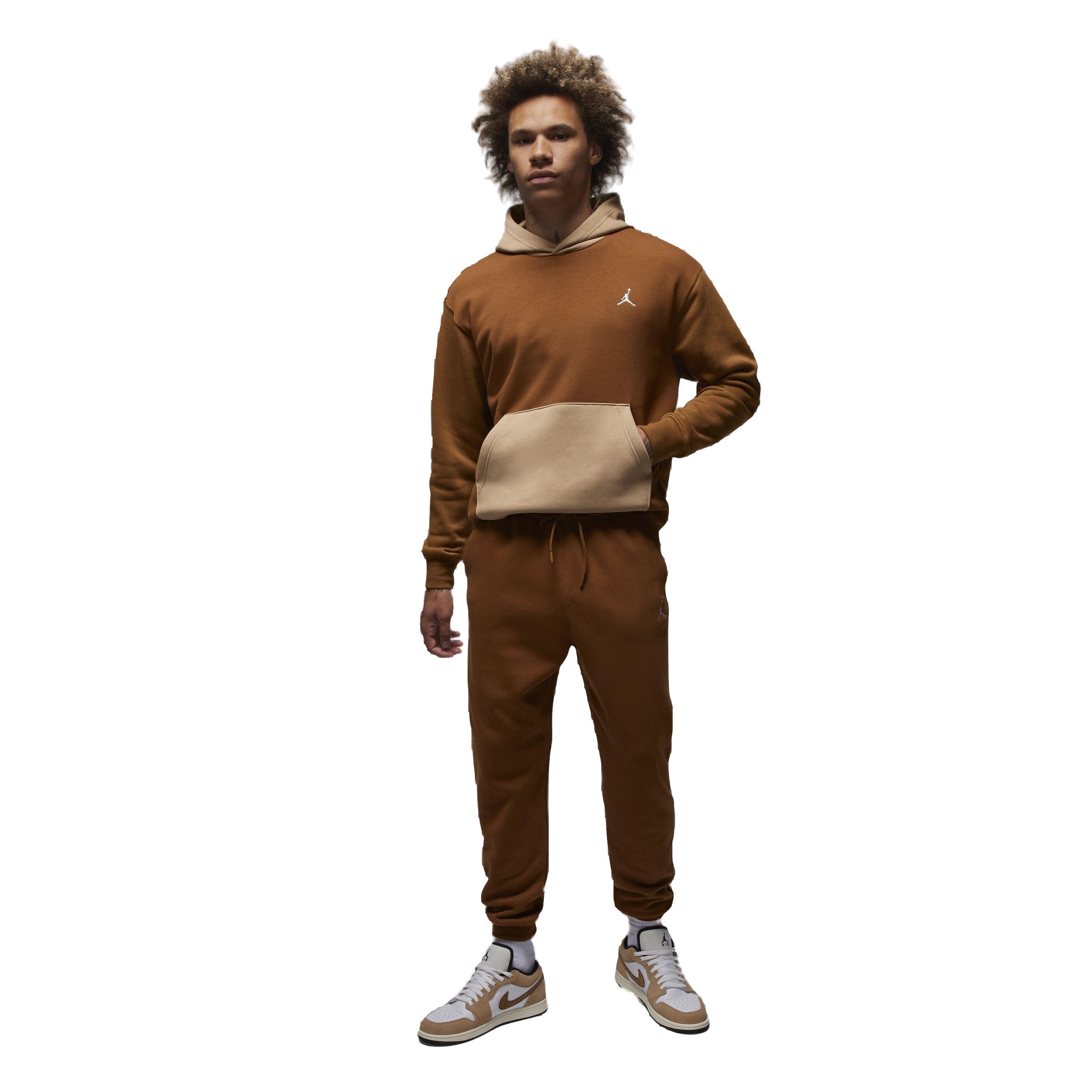 Jordan Men's Essentials Fleece Pullover - BROWN Thumbnail View 6
