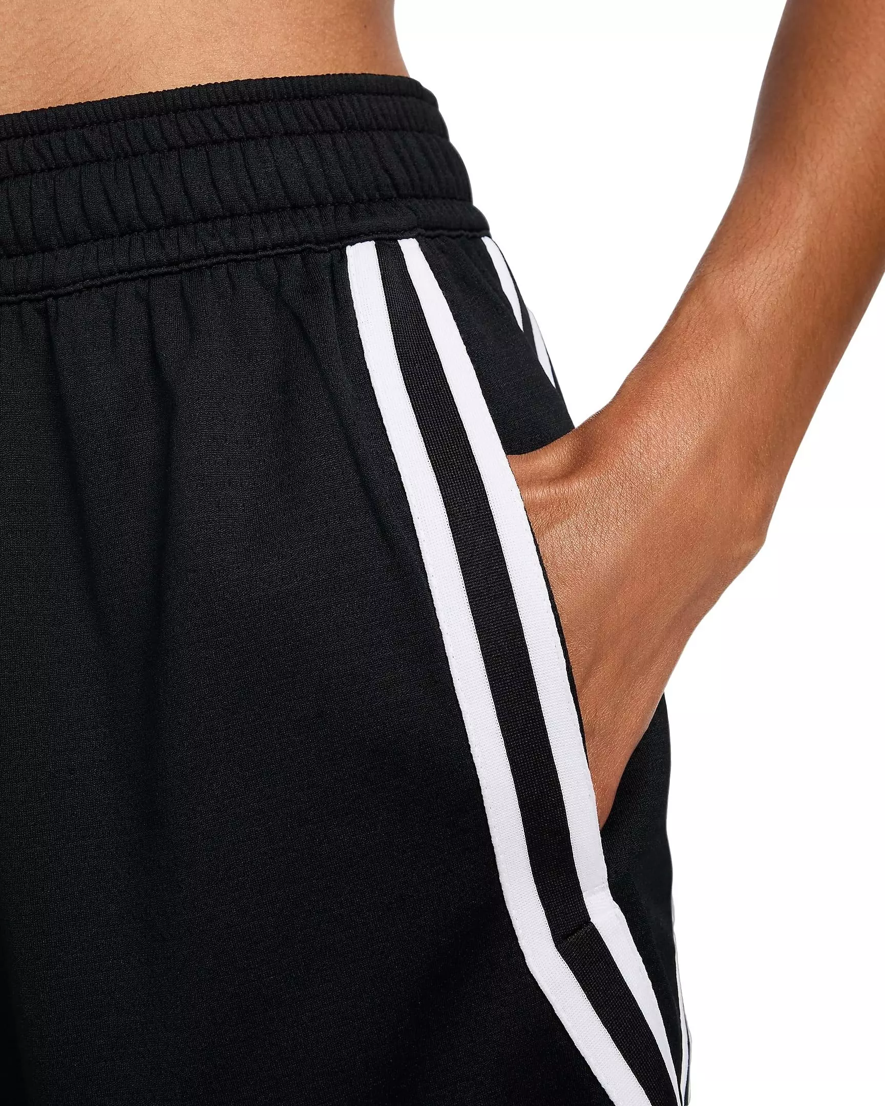 Nike Women's Crossover Stripe Dri-FIT 5" Basketball Shorts - BLACK