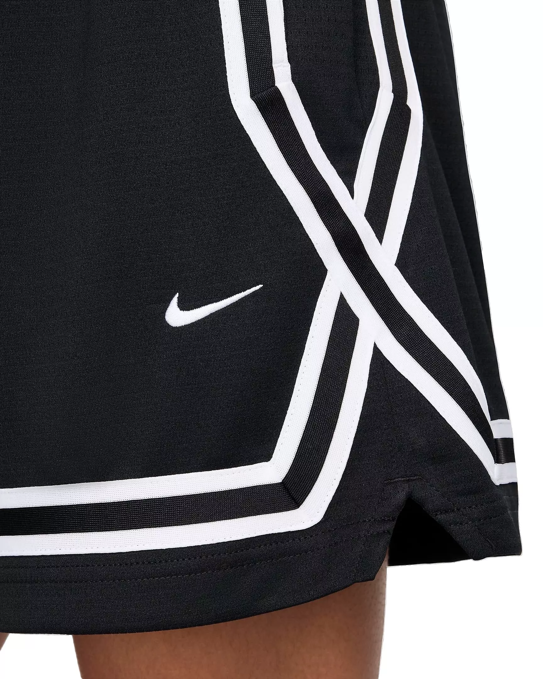 Nike Women's Crossover Stripe Dri-FIT 5" Basketball Shorts - BLACK