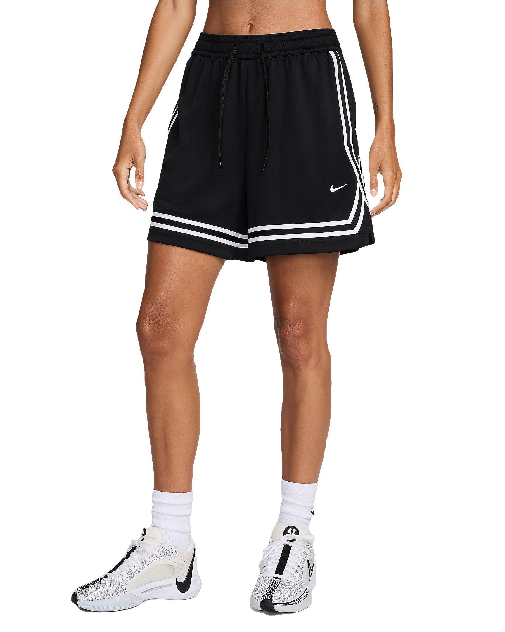 Nike Women's Crossover Stripe Dri-FIT 5" Basketball Shorts - BLACK Thumbnail View 5