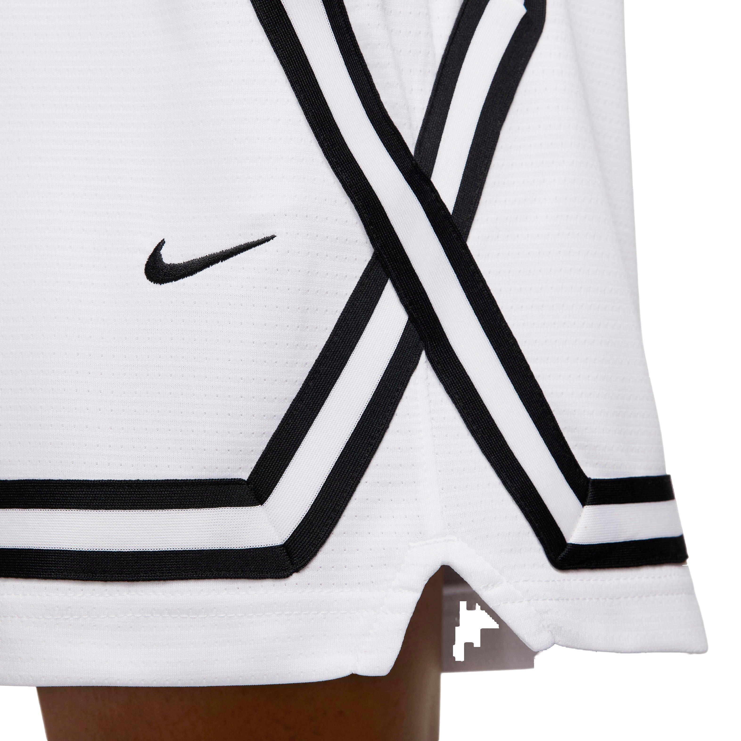 Nike Women's Crossover Stripe Dri-FIT 5" Basketball Shorts - WHITE Thumbnail View 4