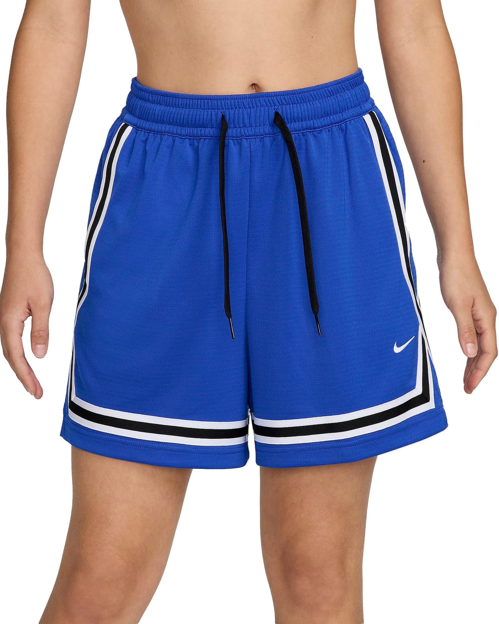 Nike Women's Crossover Stripe Dri-FIT 5" Basketball Shorts - BLUE Thumbnail View 1