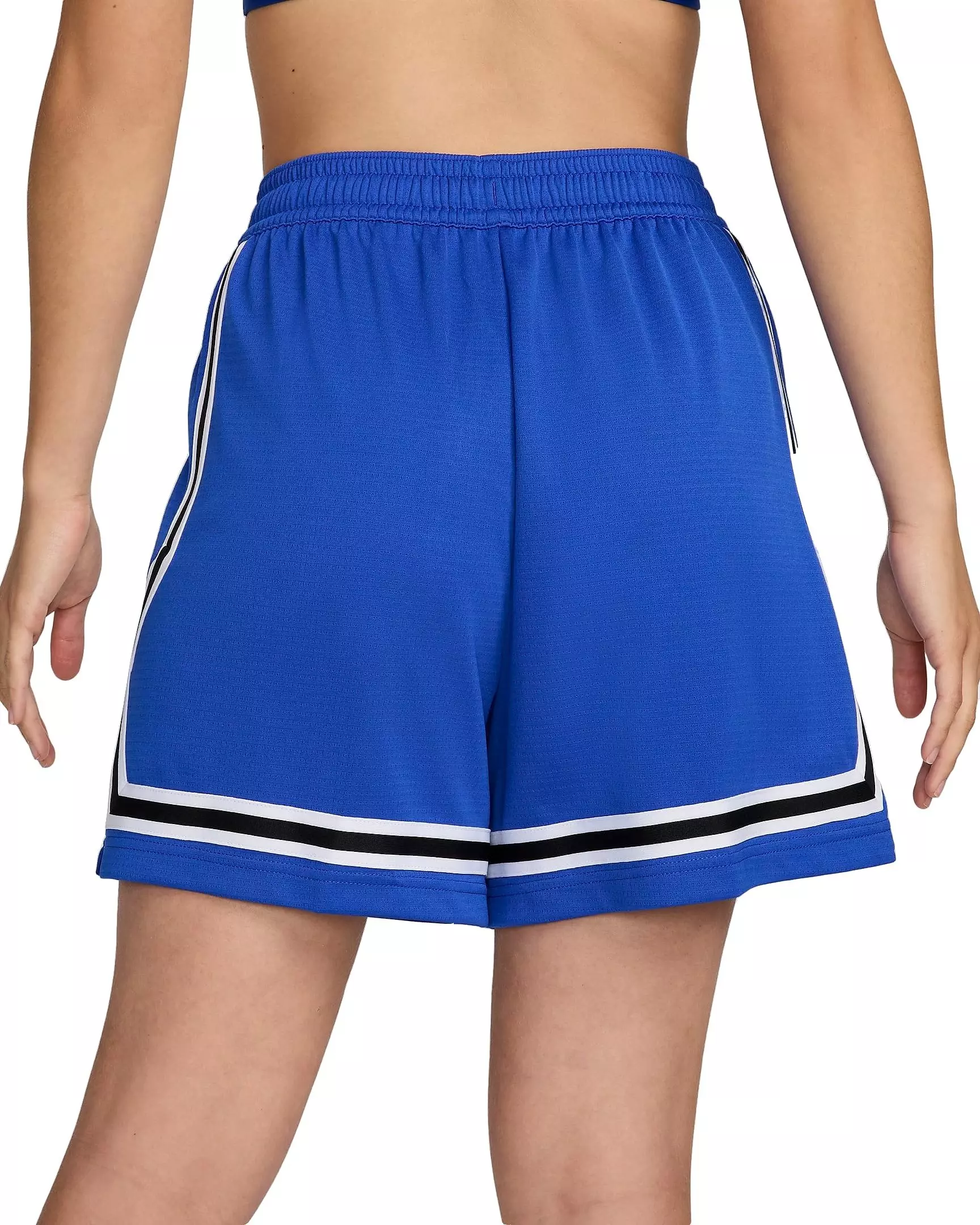 Nike Women's Crossover Stripe Dri-FIT 5" Basketball Shorts - BLUE