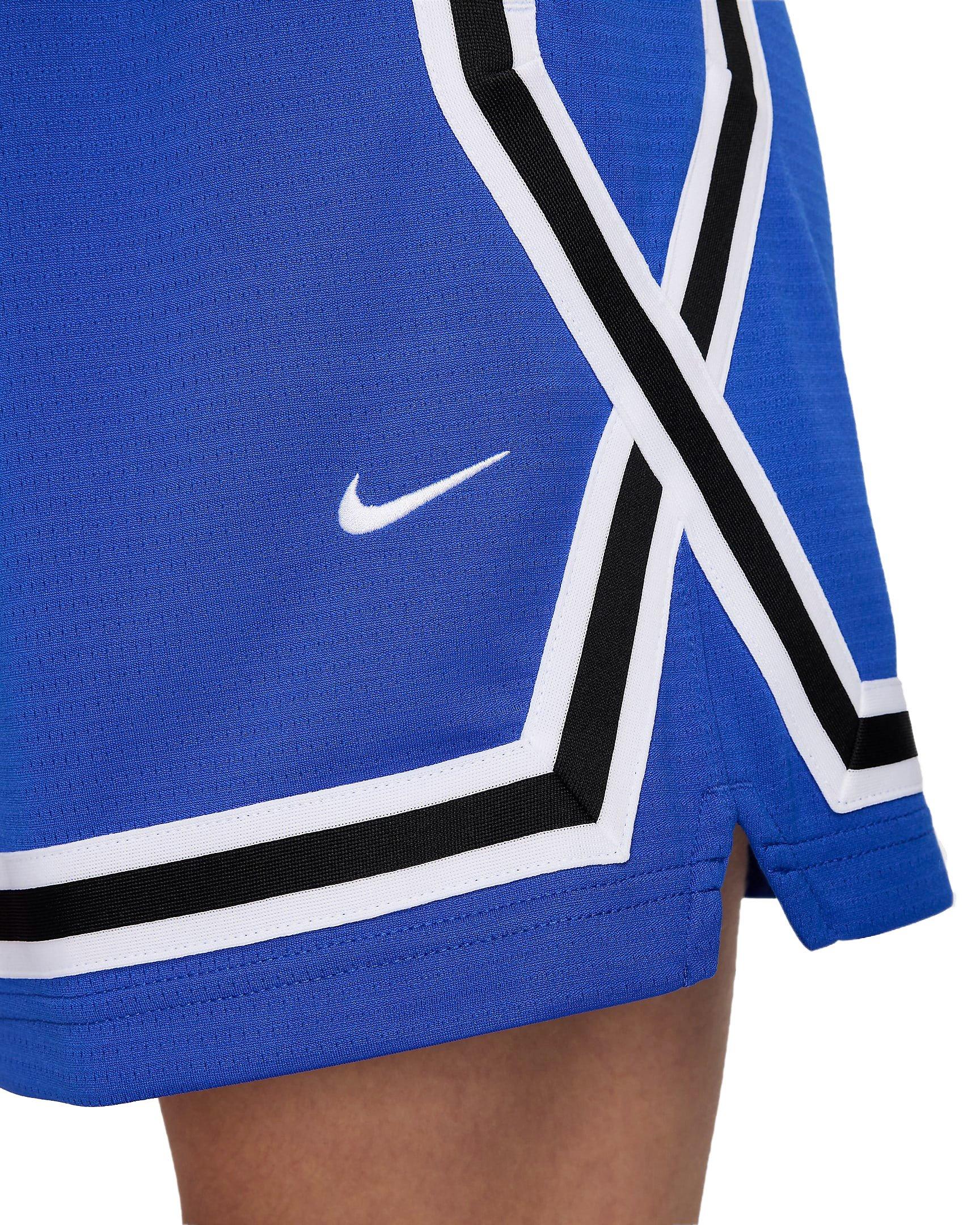 Nike Women's Crossover Stripe Dri-FIT 5" Basketball Shorts - BLUE Thumbnail View 4